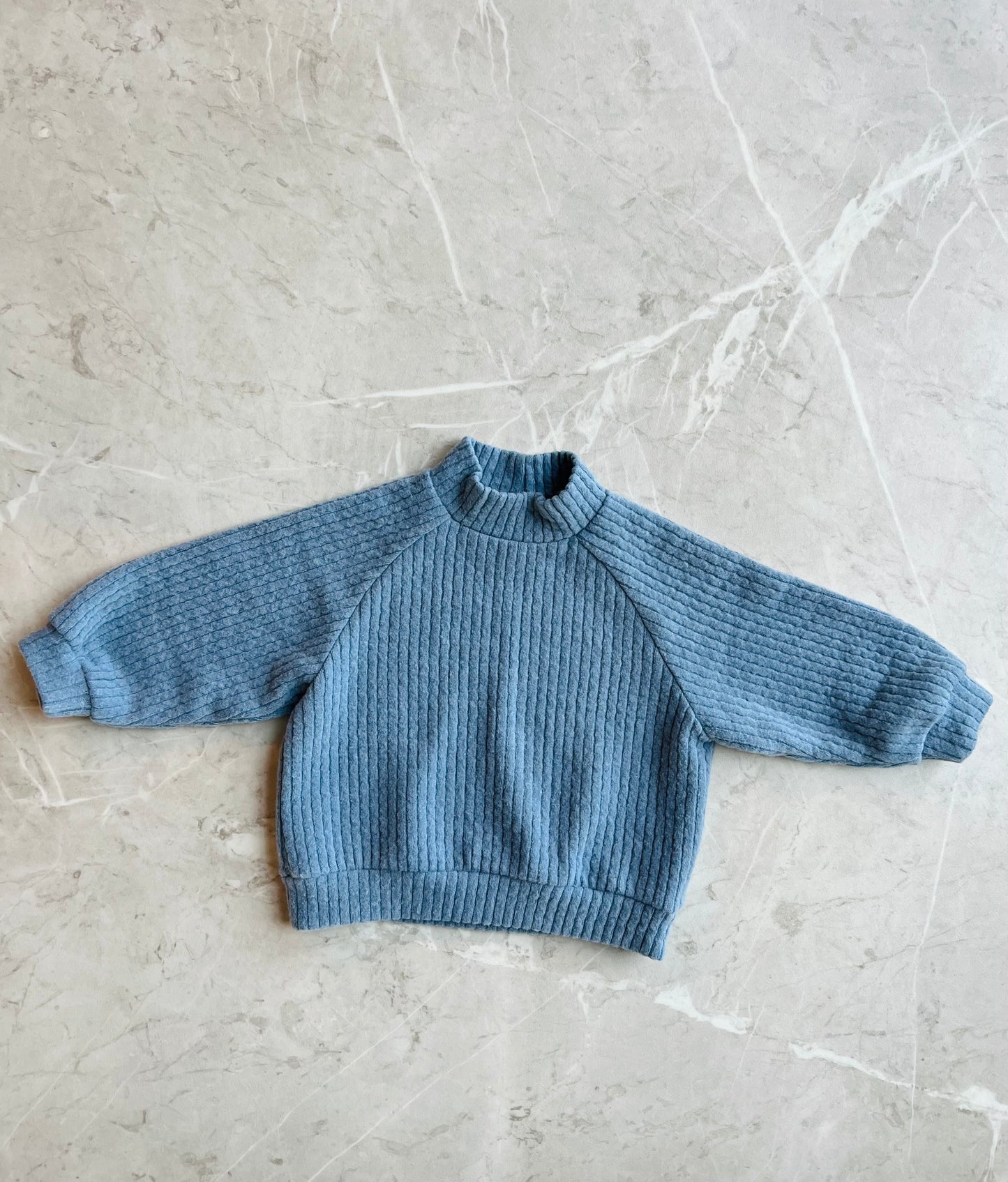 Sky knit sweatshirt - blue