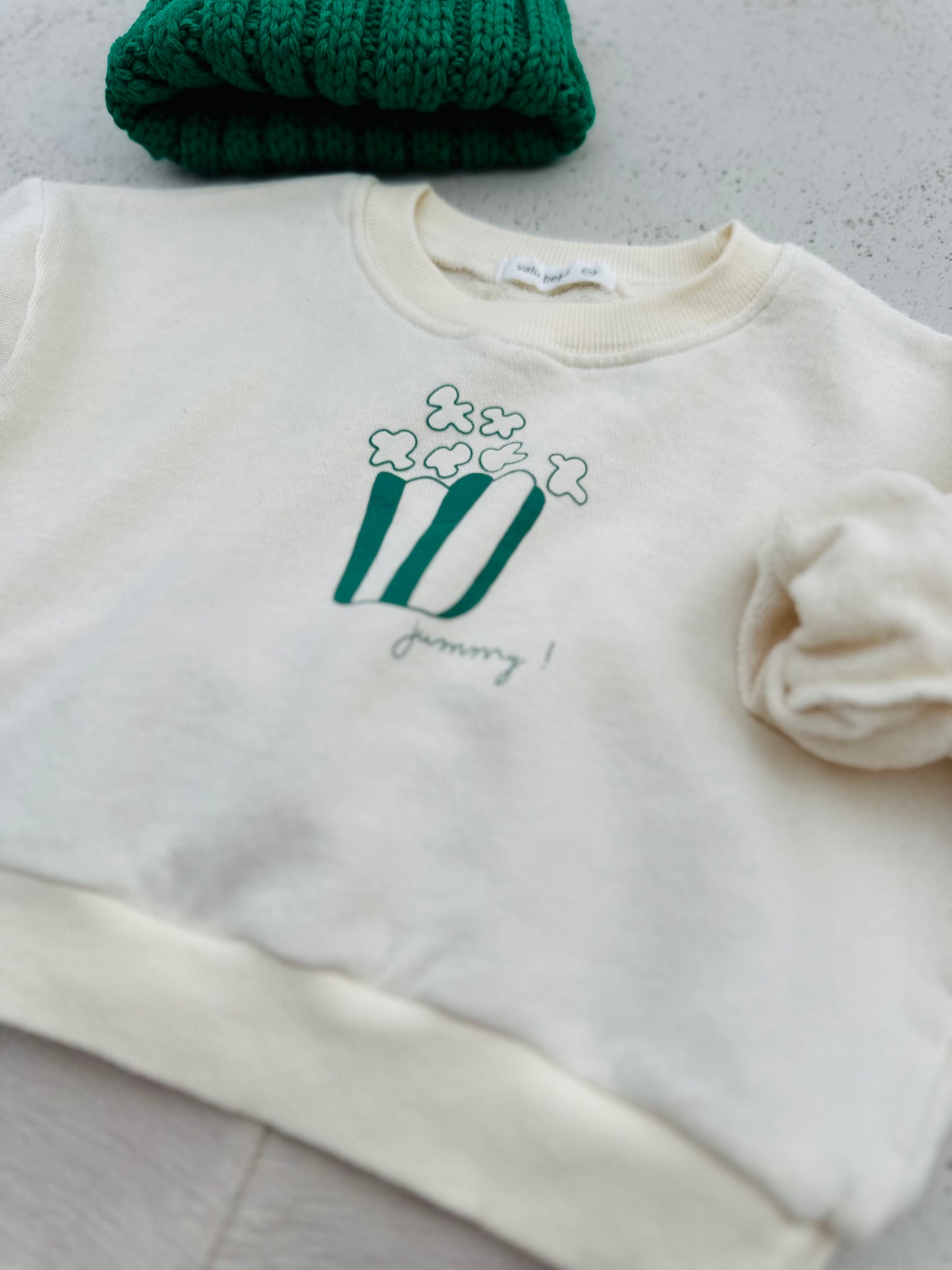 Popcorn sweatshirt - ecru