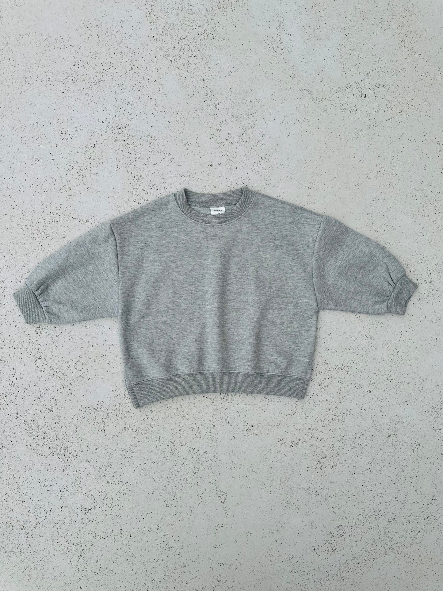Patch pancake sweater - melange