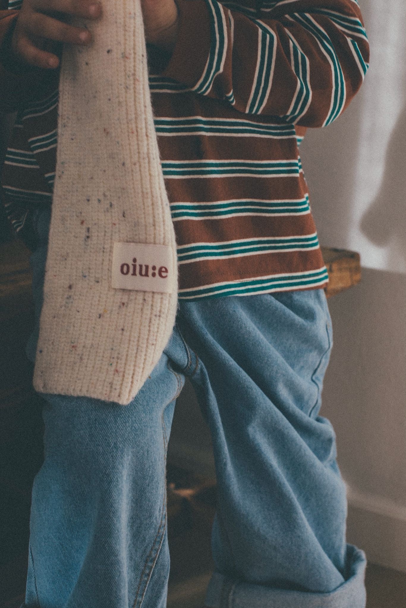 Jean long washed jeans - blue/lightblue