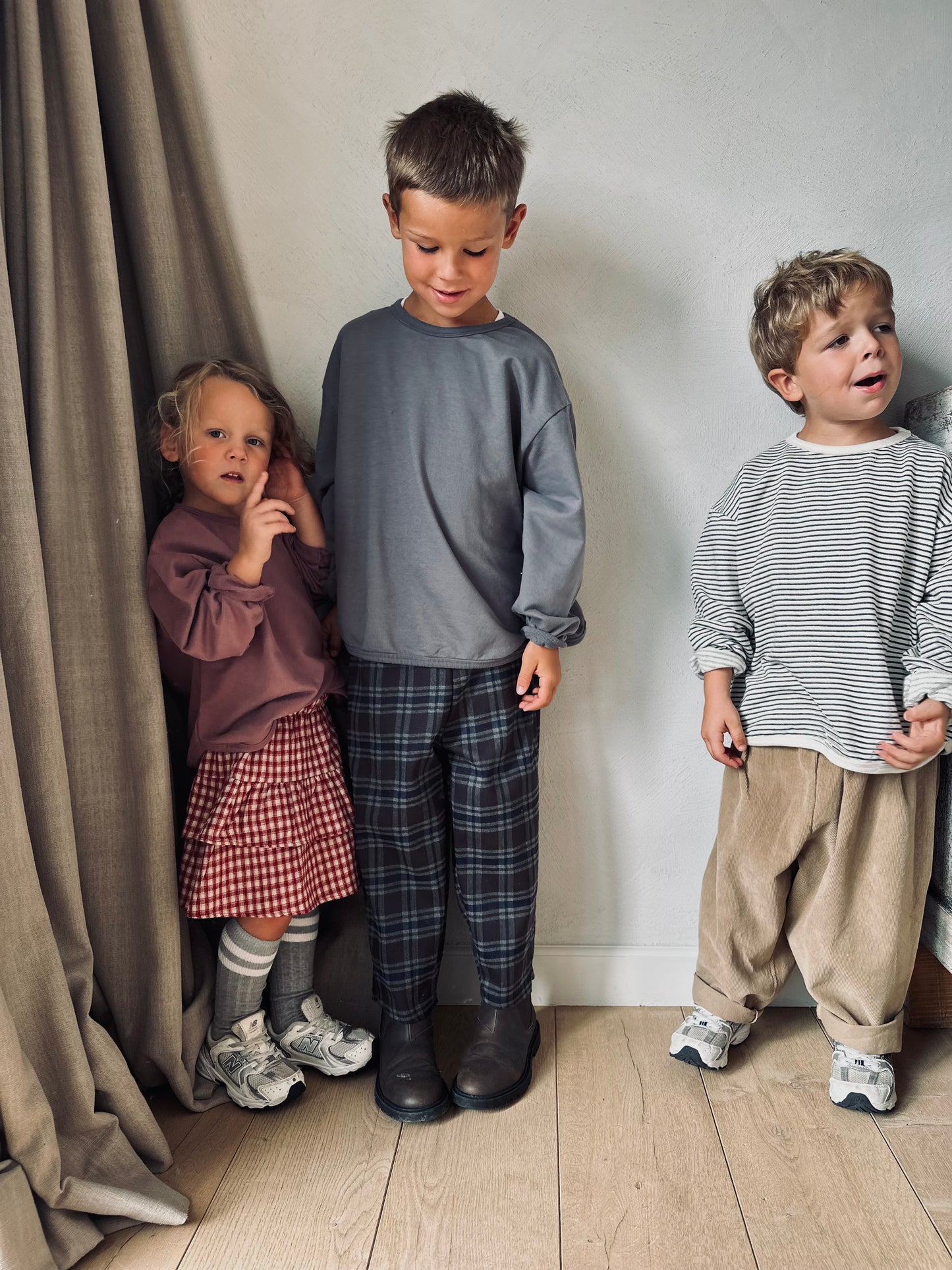 Finger rib pants - camel