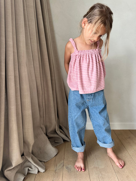 Lin soft terry top - pink