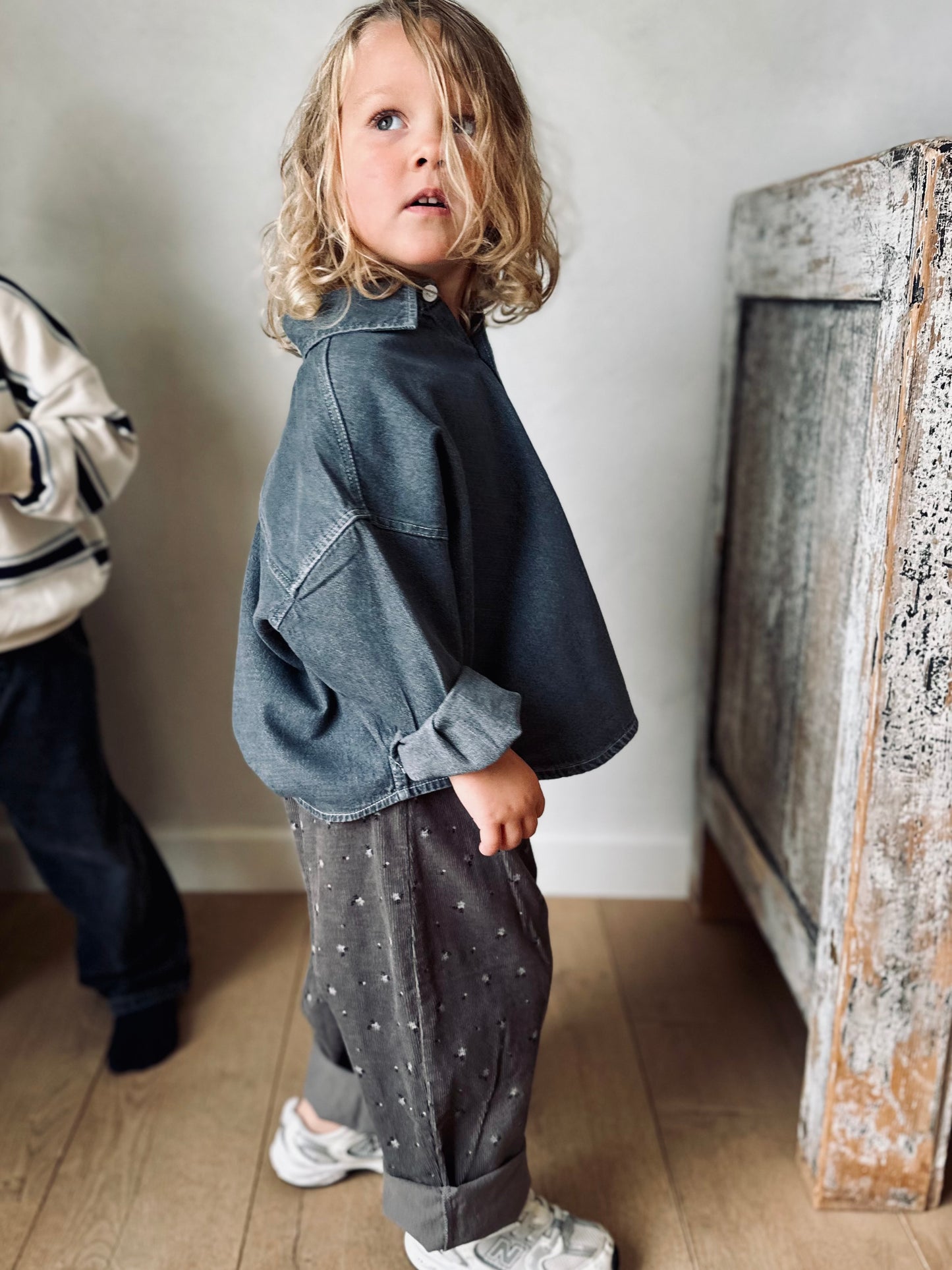 Melly corduroy pants - charcoal
