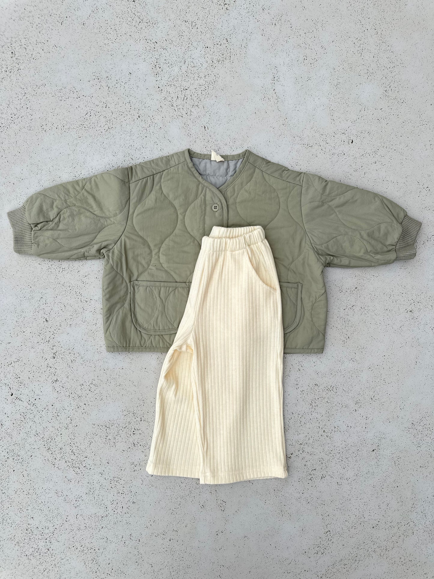 Bambi collar jacket - light khaki