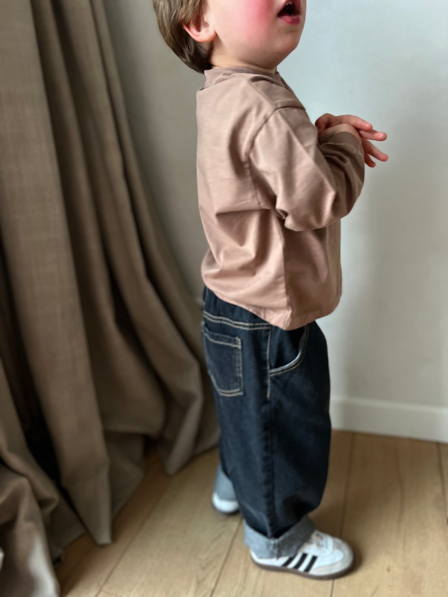 Wide barrel denim - black