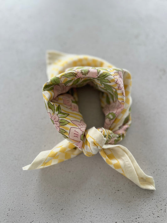 Oscar mini scarf peony - yellow