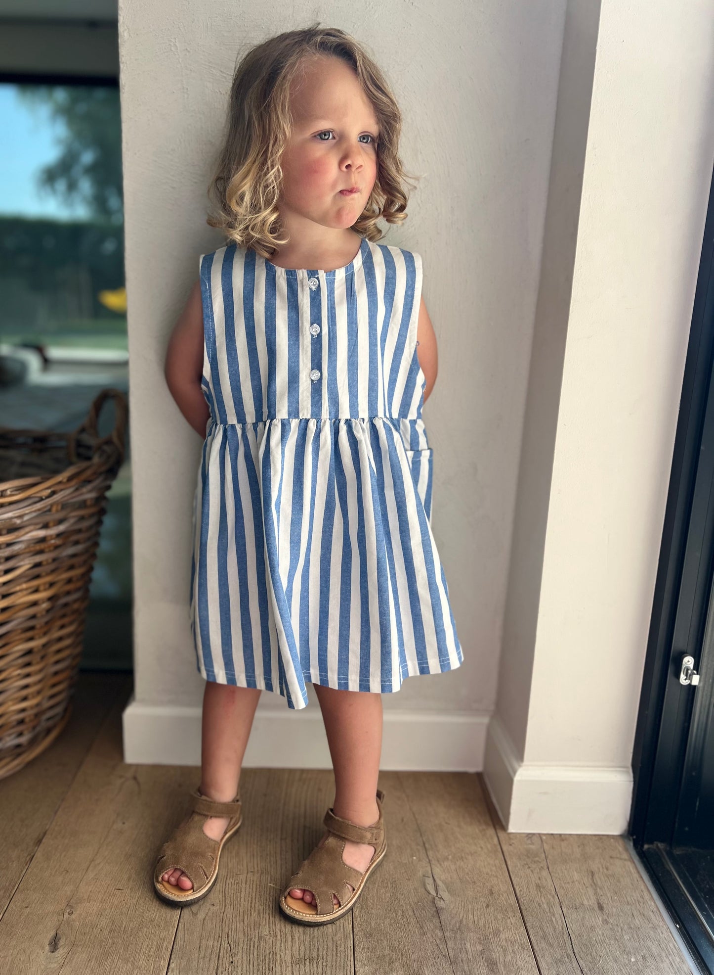Billie stripe dress - Blue