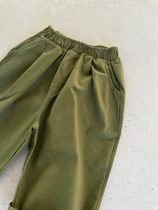 Roy cozy washing pants - khaki