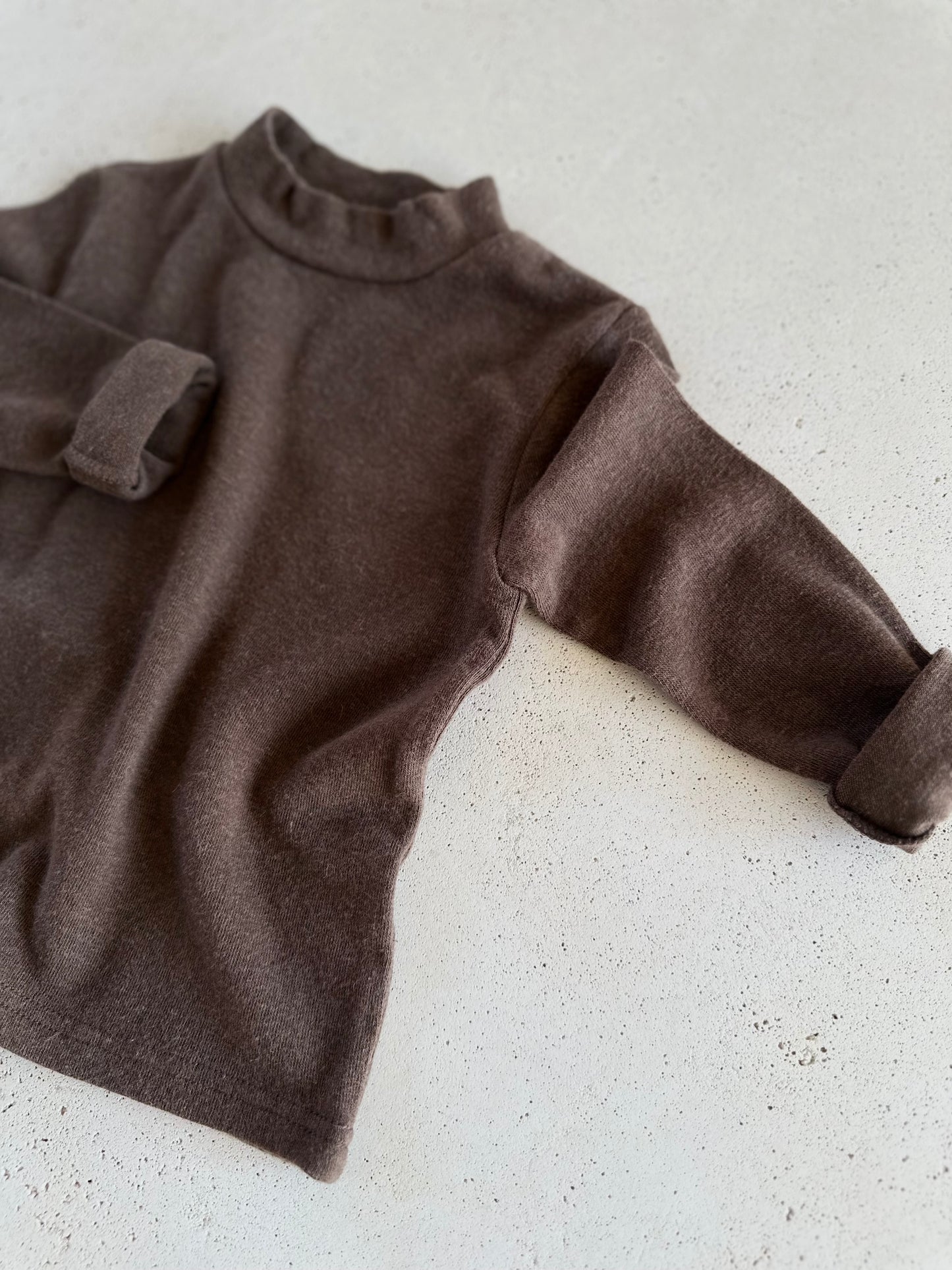 Half mockneck longsleeve - brown