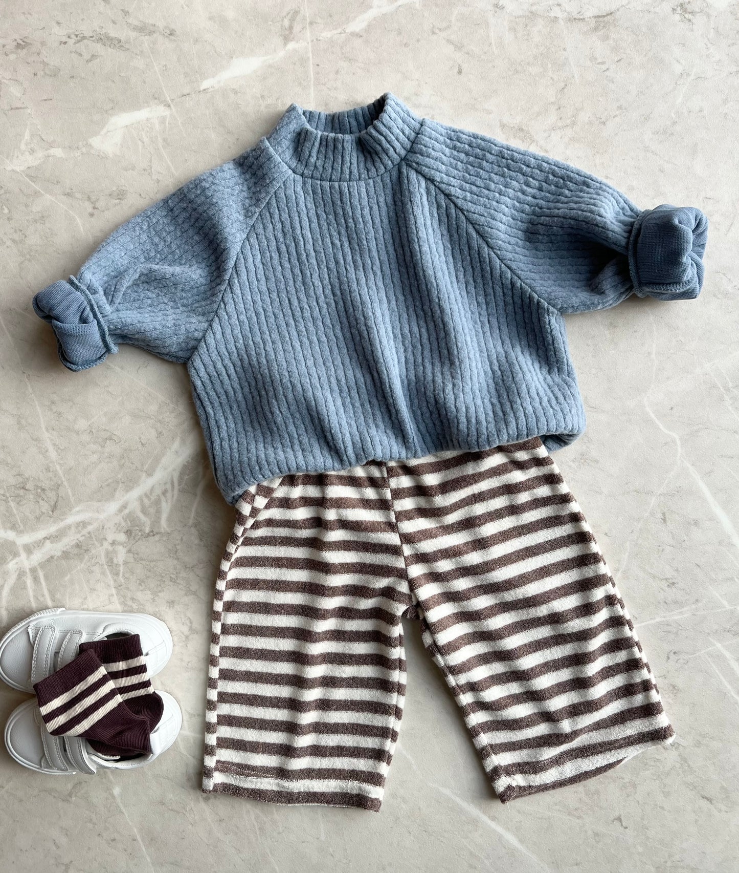 Sky knit sweatshirt - blue