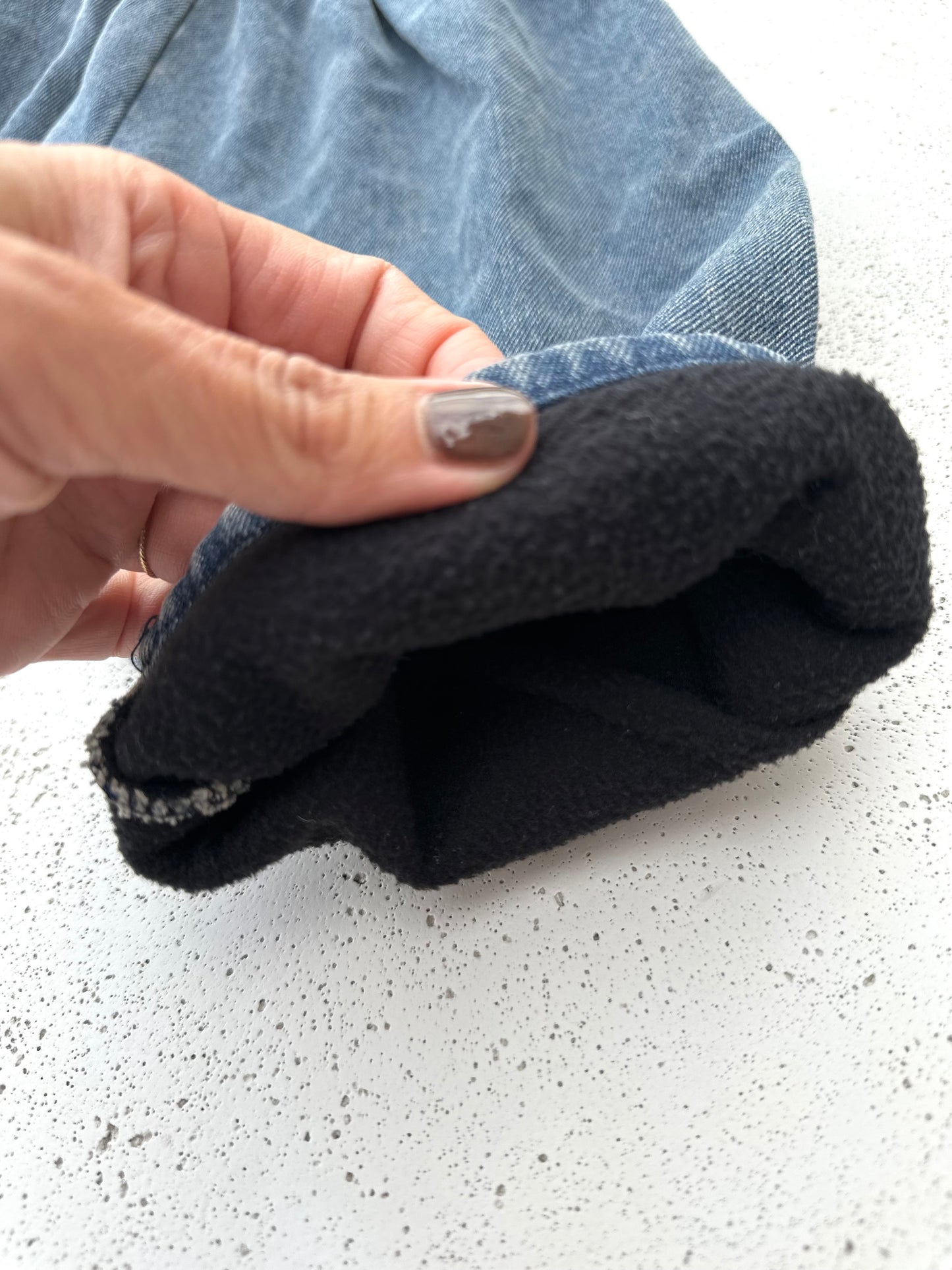 Winter warm pants - denim