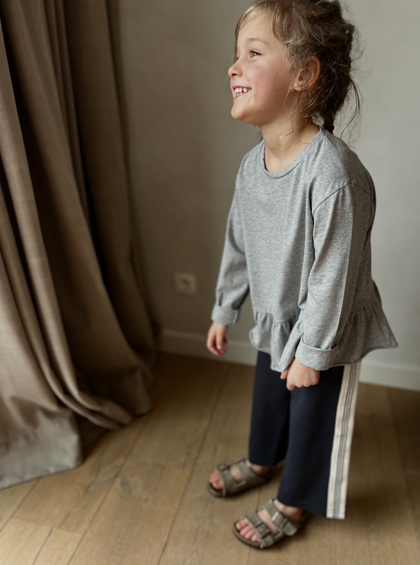 Greystone frill tee - grey