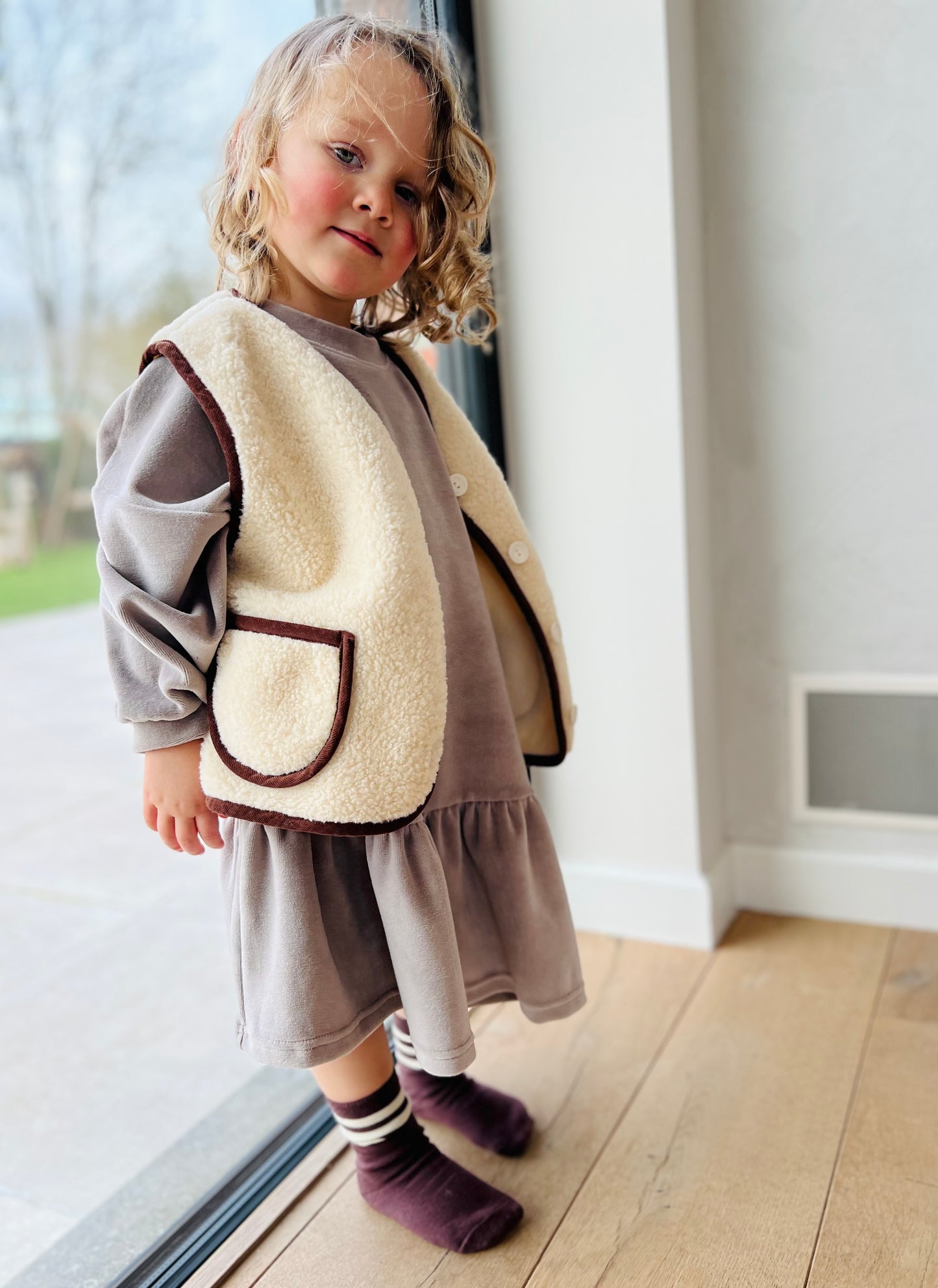 Veloure dress - taupe