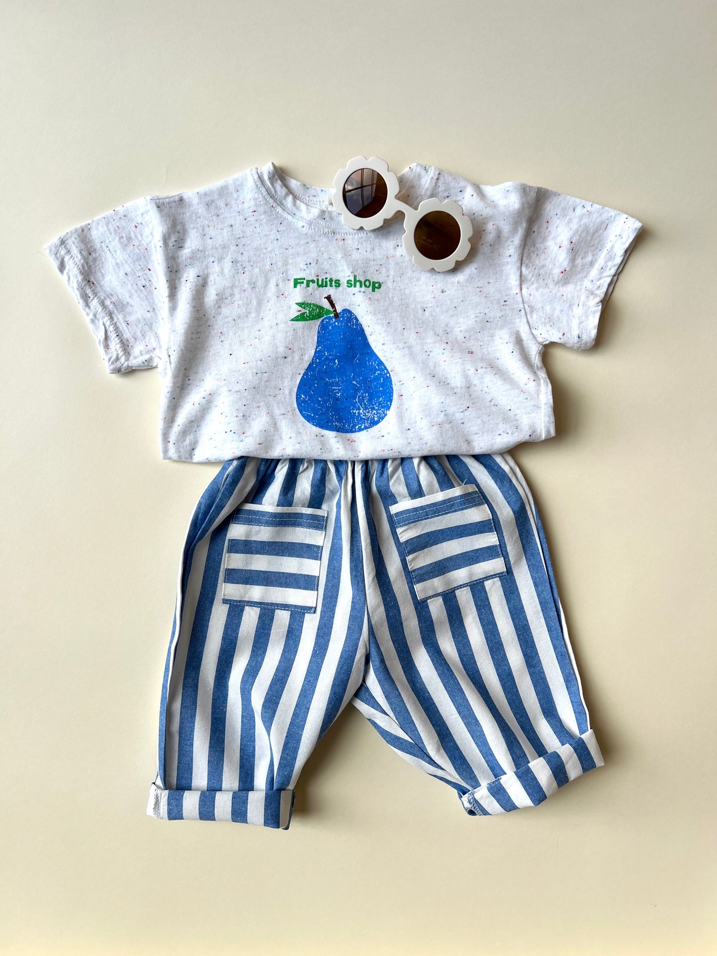 Billie stripe pants - Blue