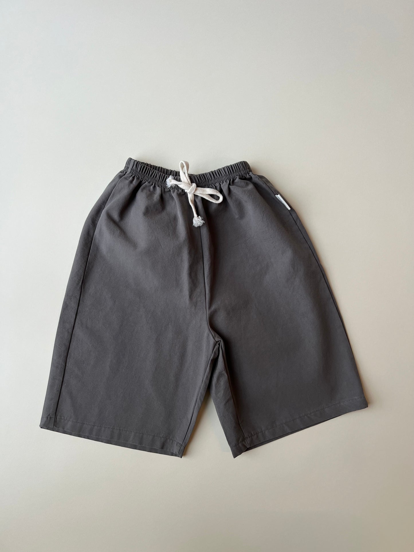 Oxford easy wide pants - charcoal