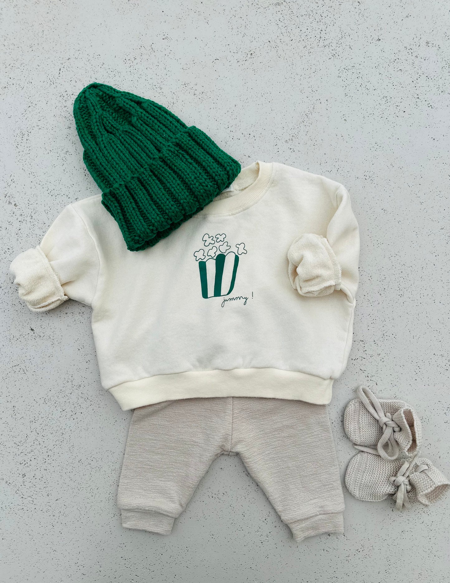 Popcorn sweatshirt - ecru