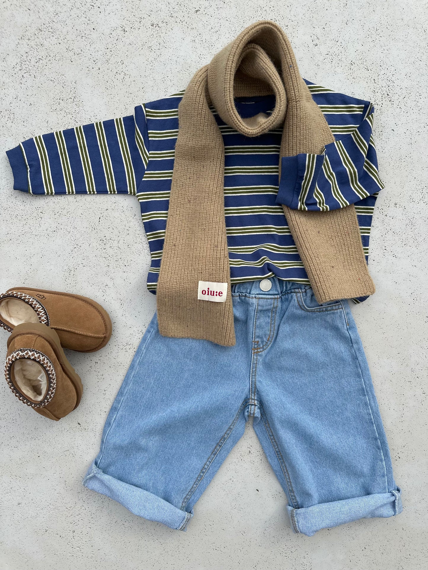 Jean long washed jeans - blue/lightblue
