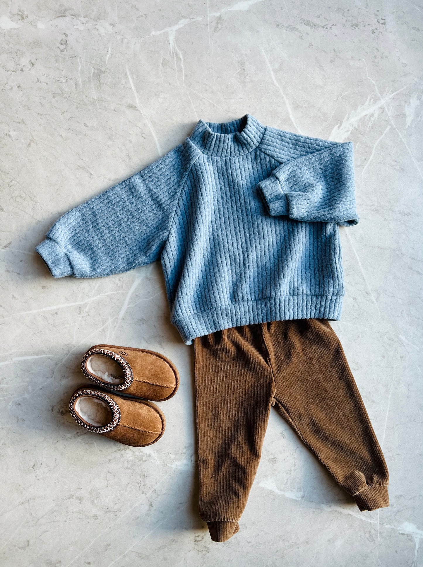 Sky knit sweatshirt - blue