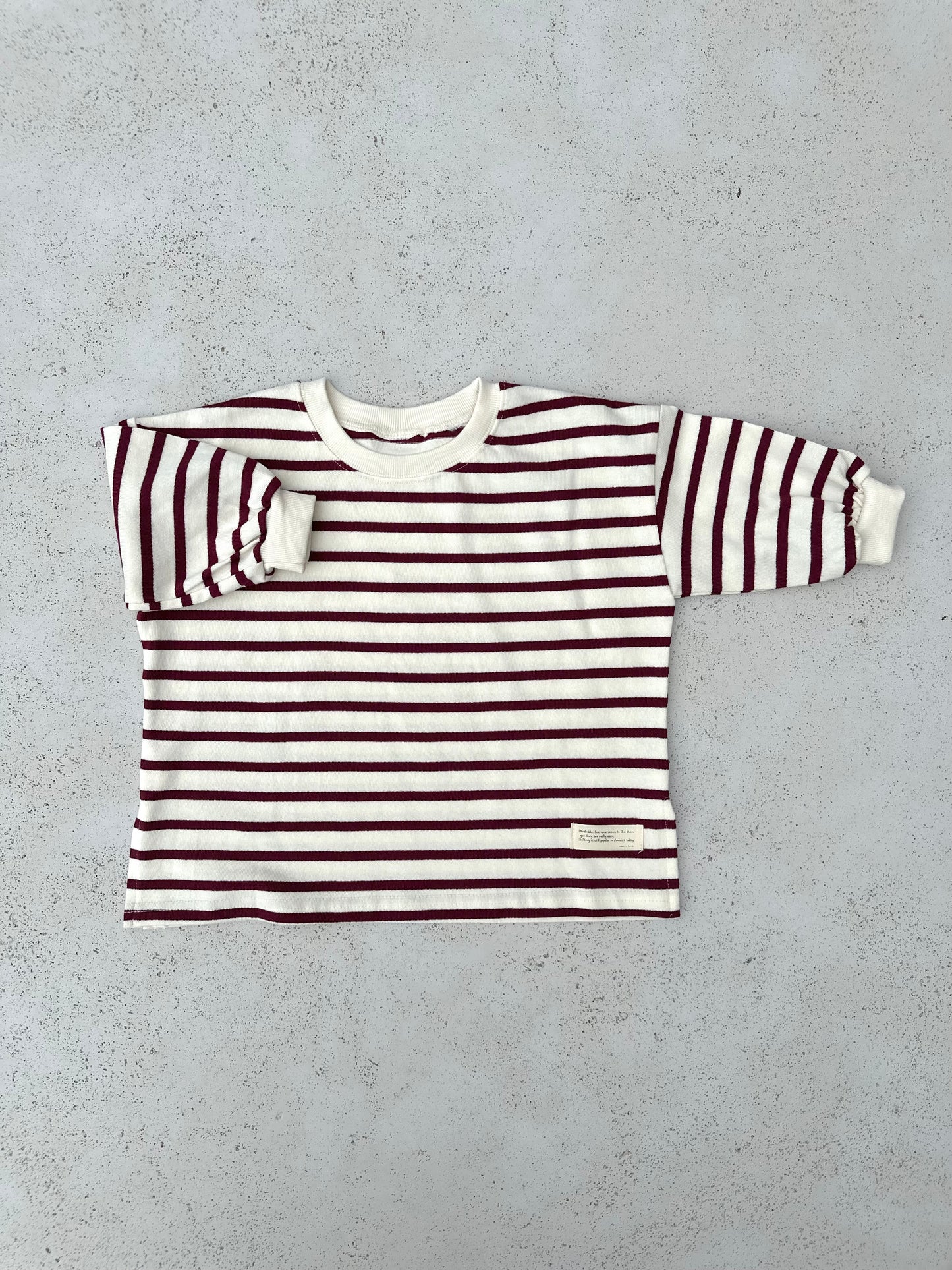 Ake boxy sweatshirt - wine
