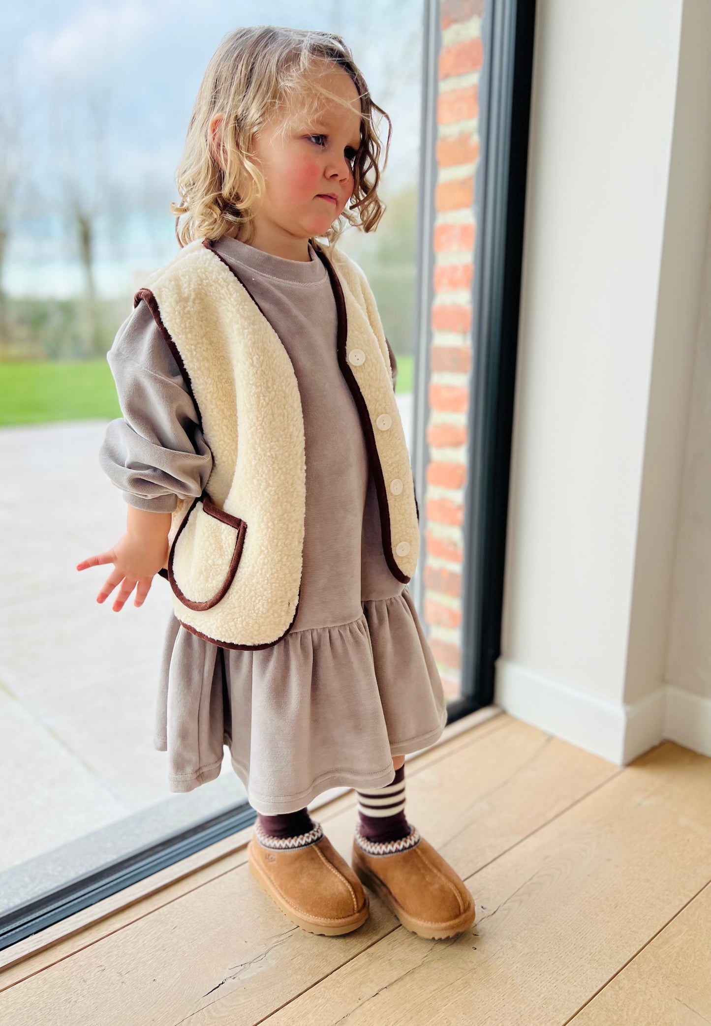 Veloure dress - taupe