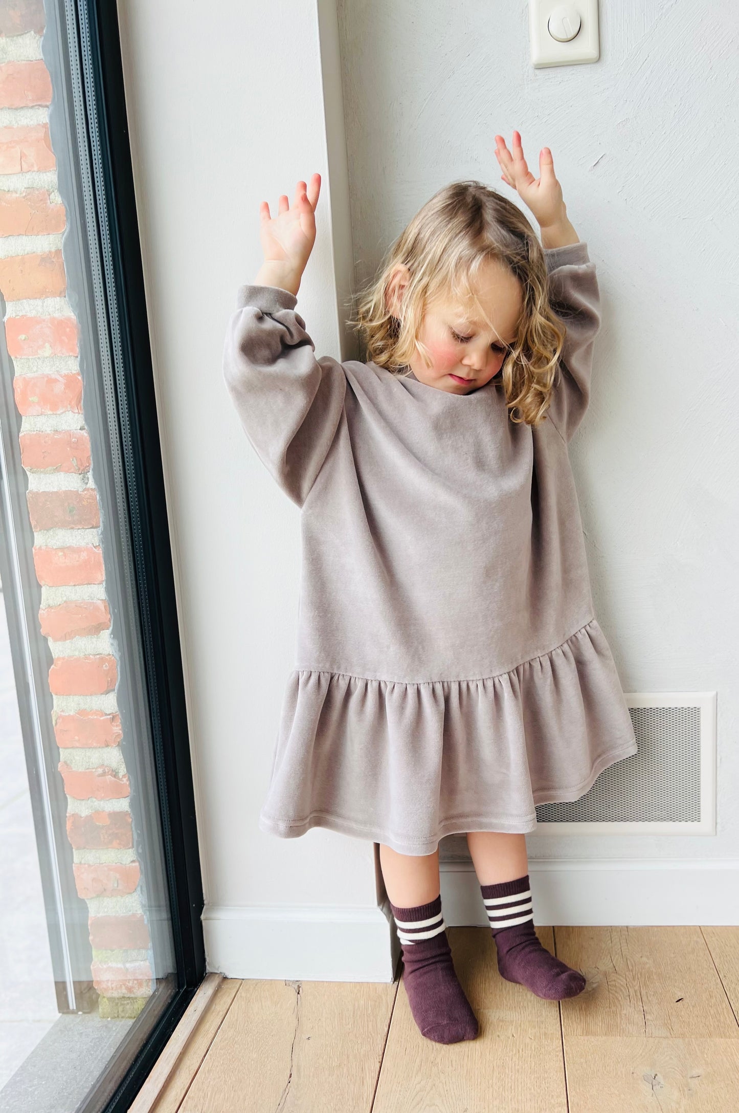 Veloure dress - taupe