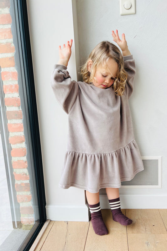 Veloure dress - taupe