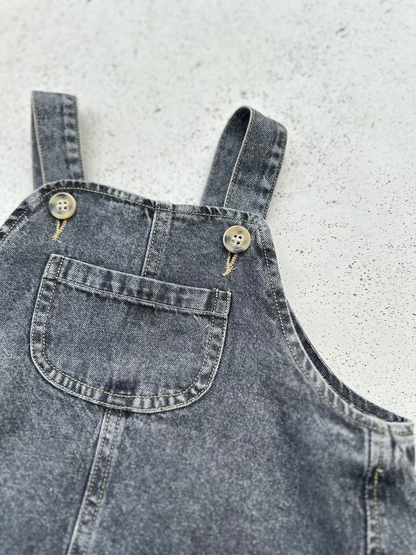 Alexis Denim Overall - Washed black