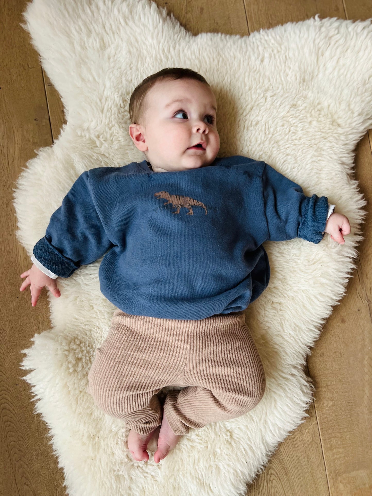 Bebe chewy rib leggings - blue/melange/mocha