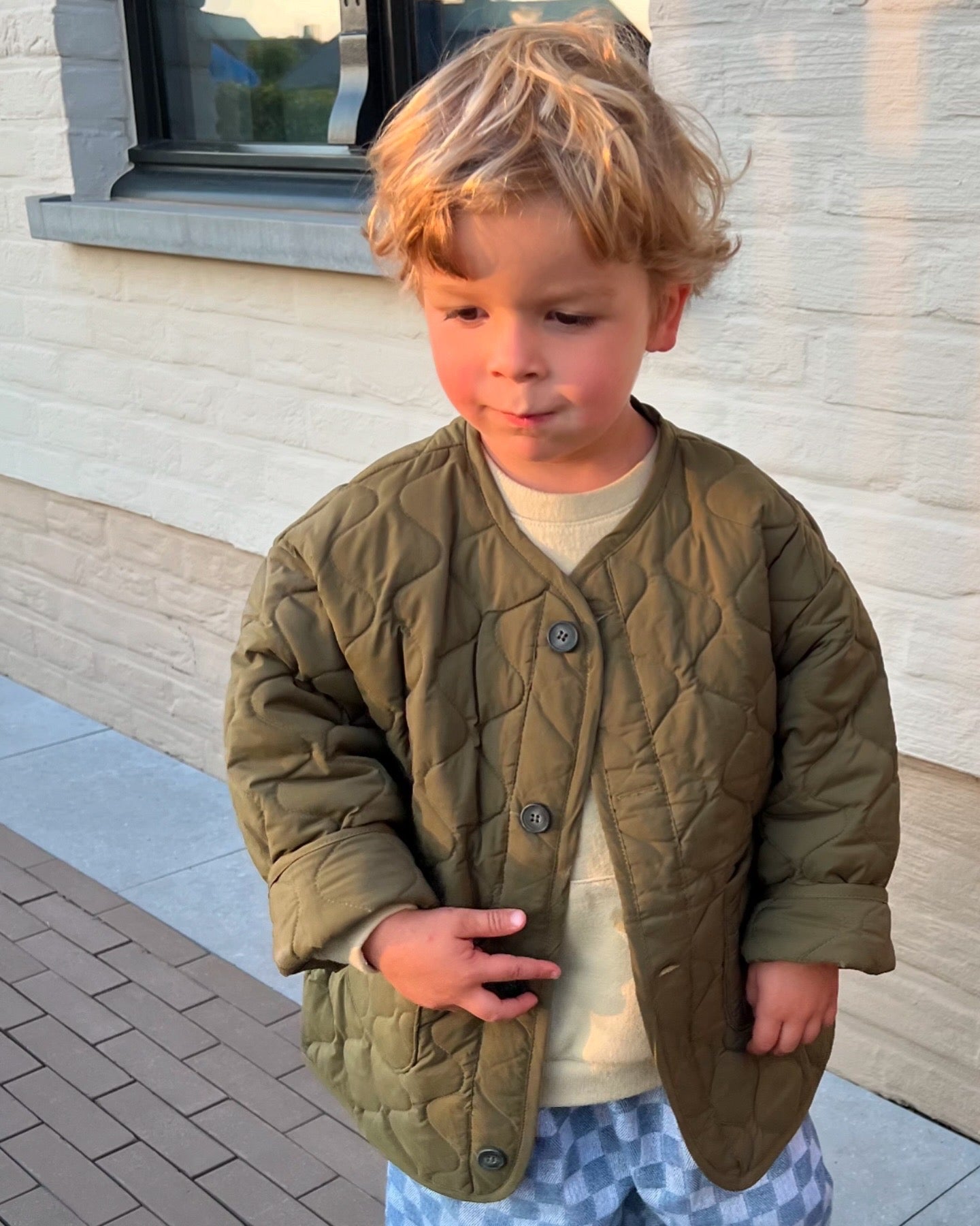 Bucket jacket - Khaki - Last ones: 2-3y, 5-6y, 7-8y
