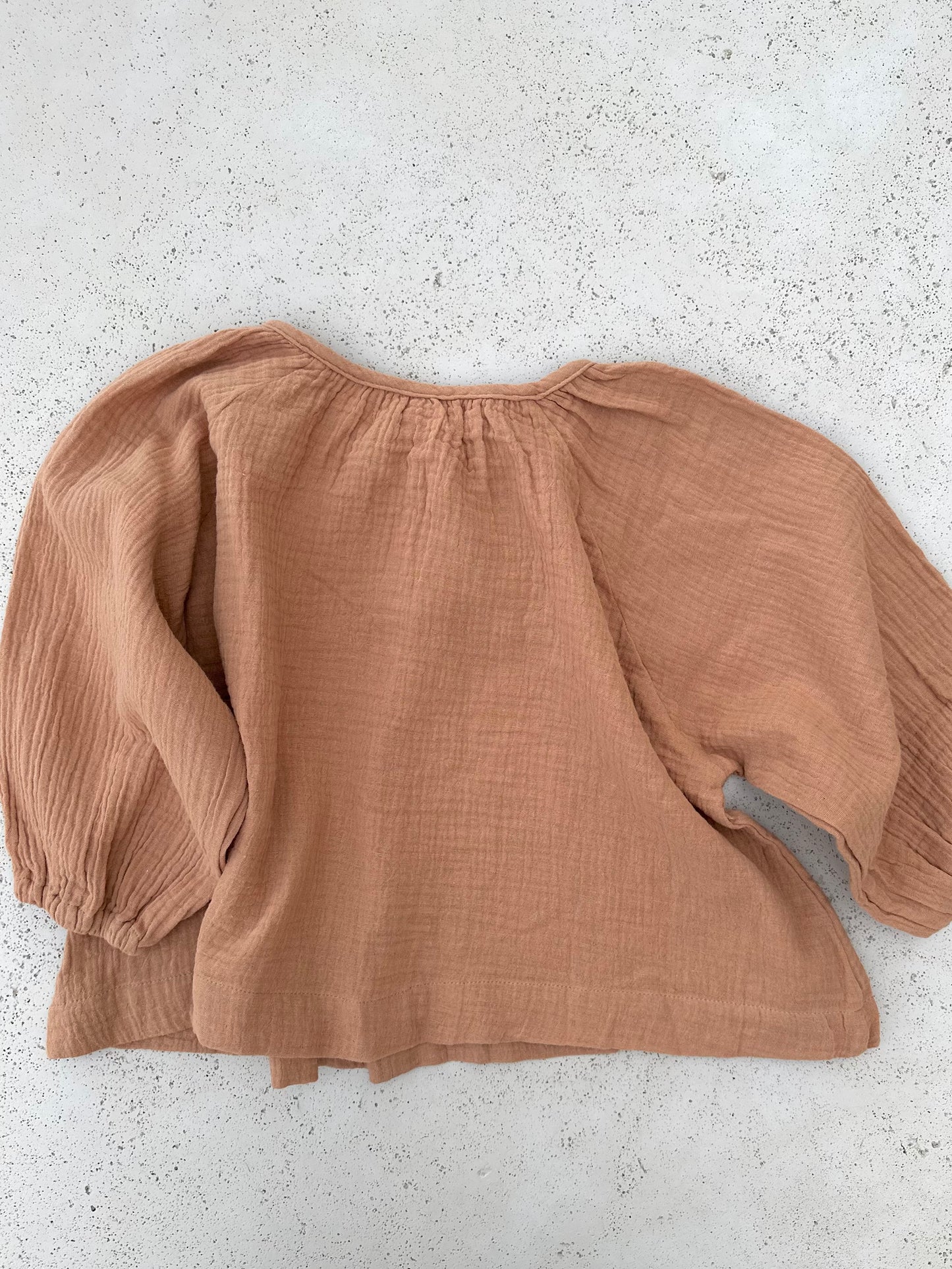 Mousseline blouse - brick