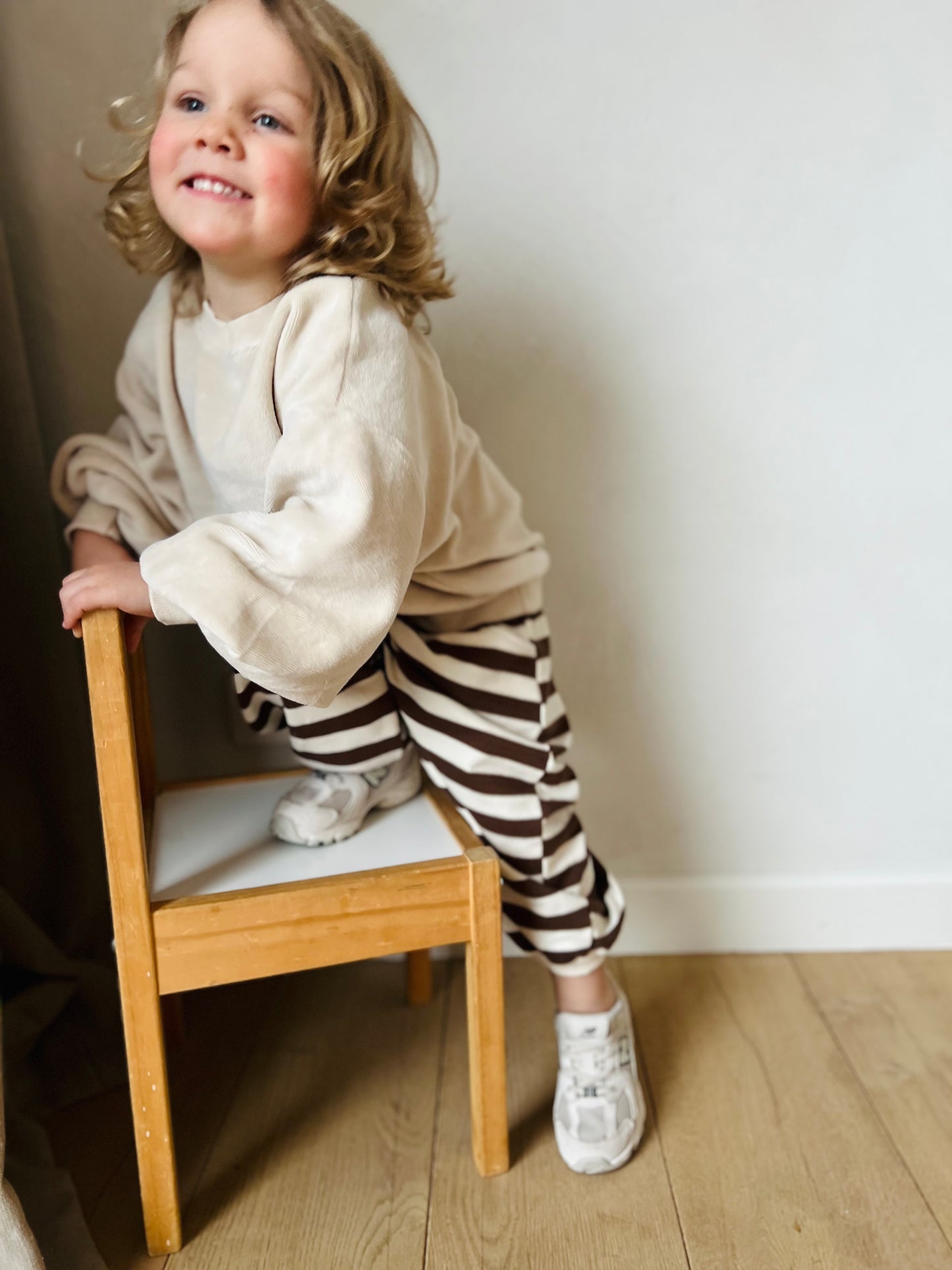 Sandstone relaxed terry sweater - light-beige