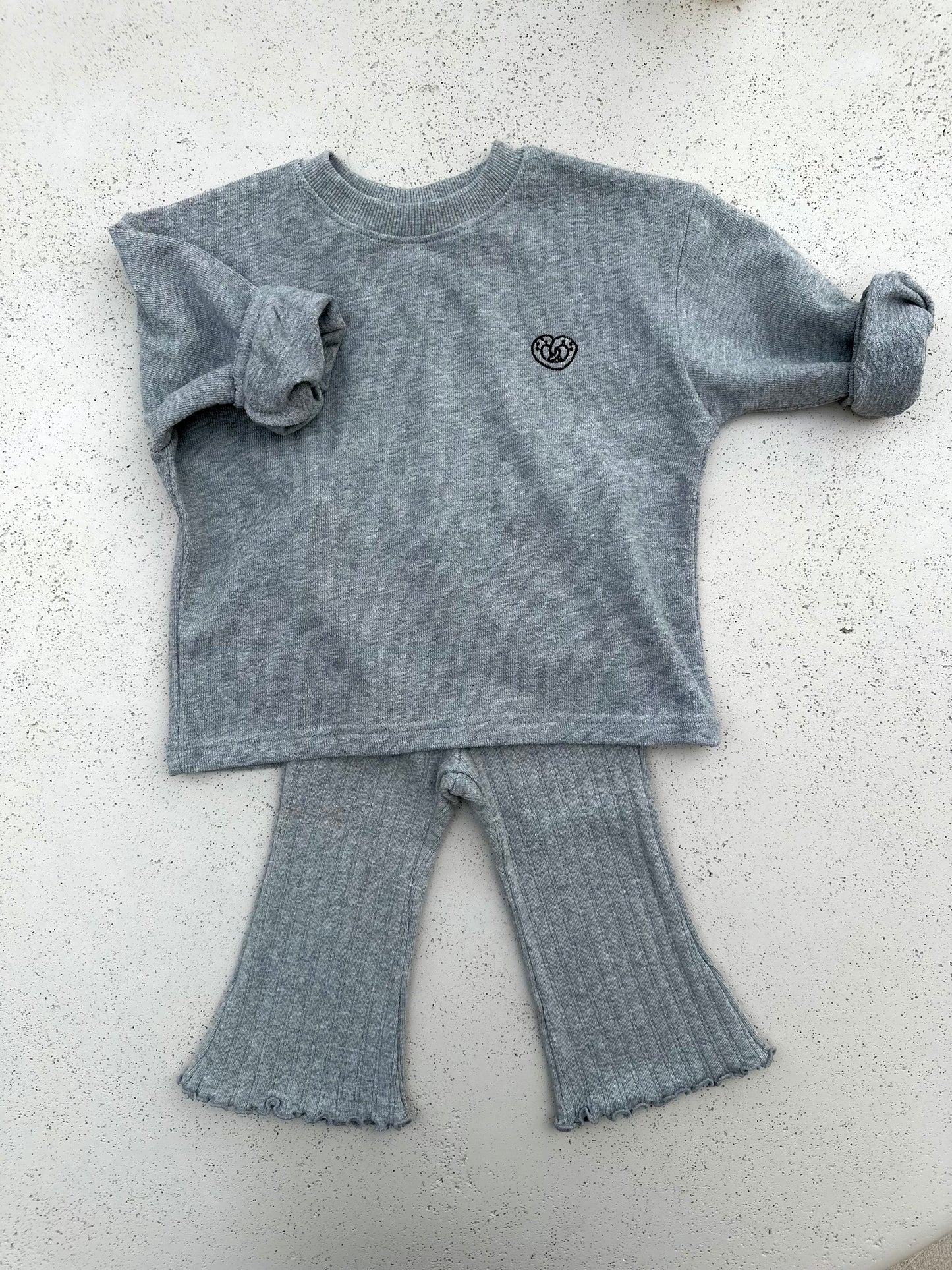 Nalnari flare pants - grey melange