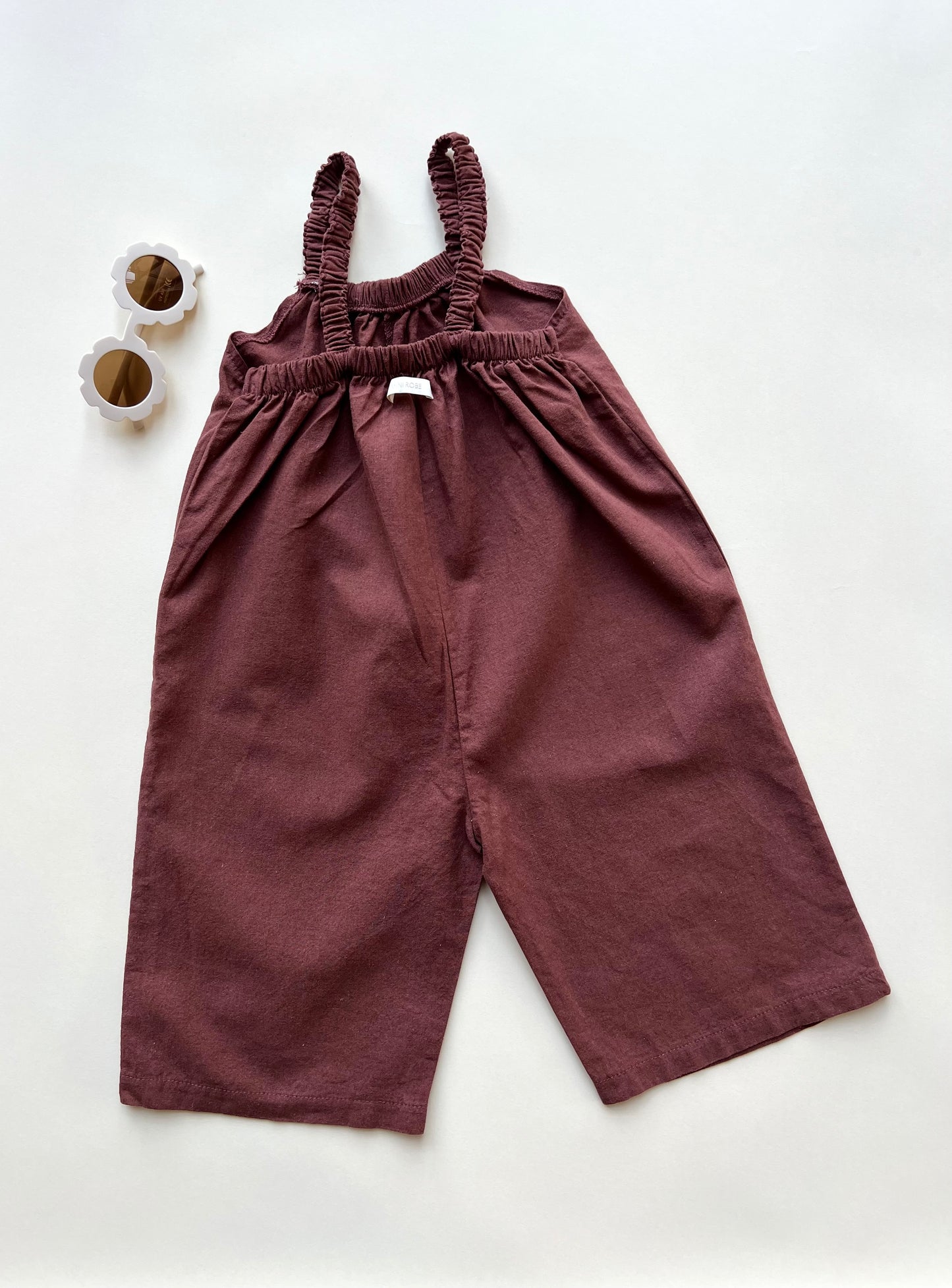 Joan linen jumpsuit - Brown