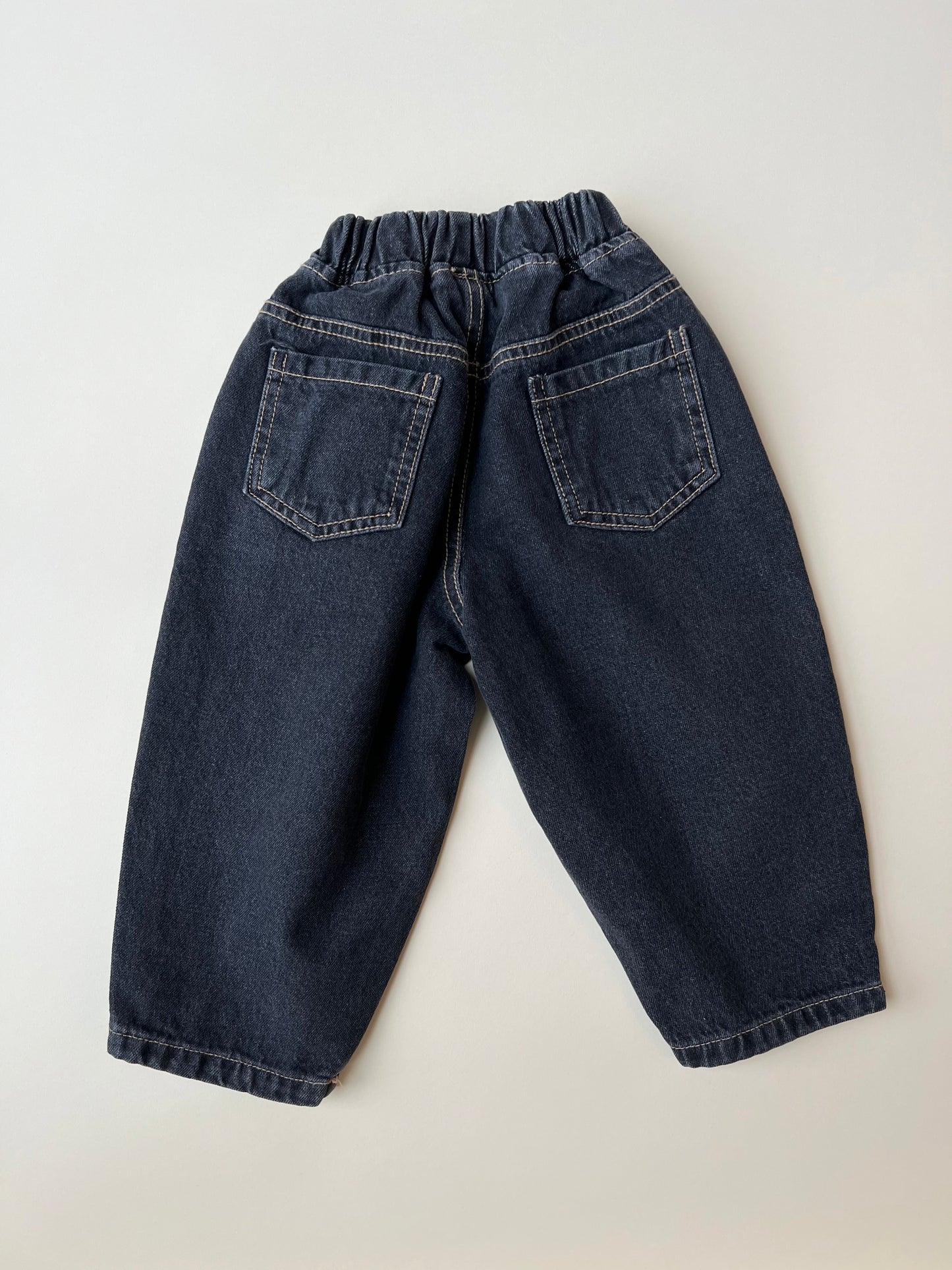 Wide barrel denim - black