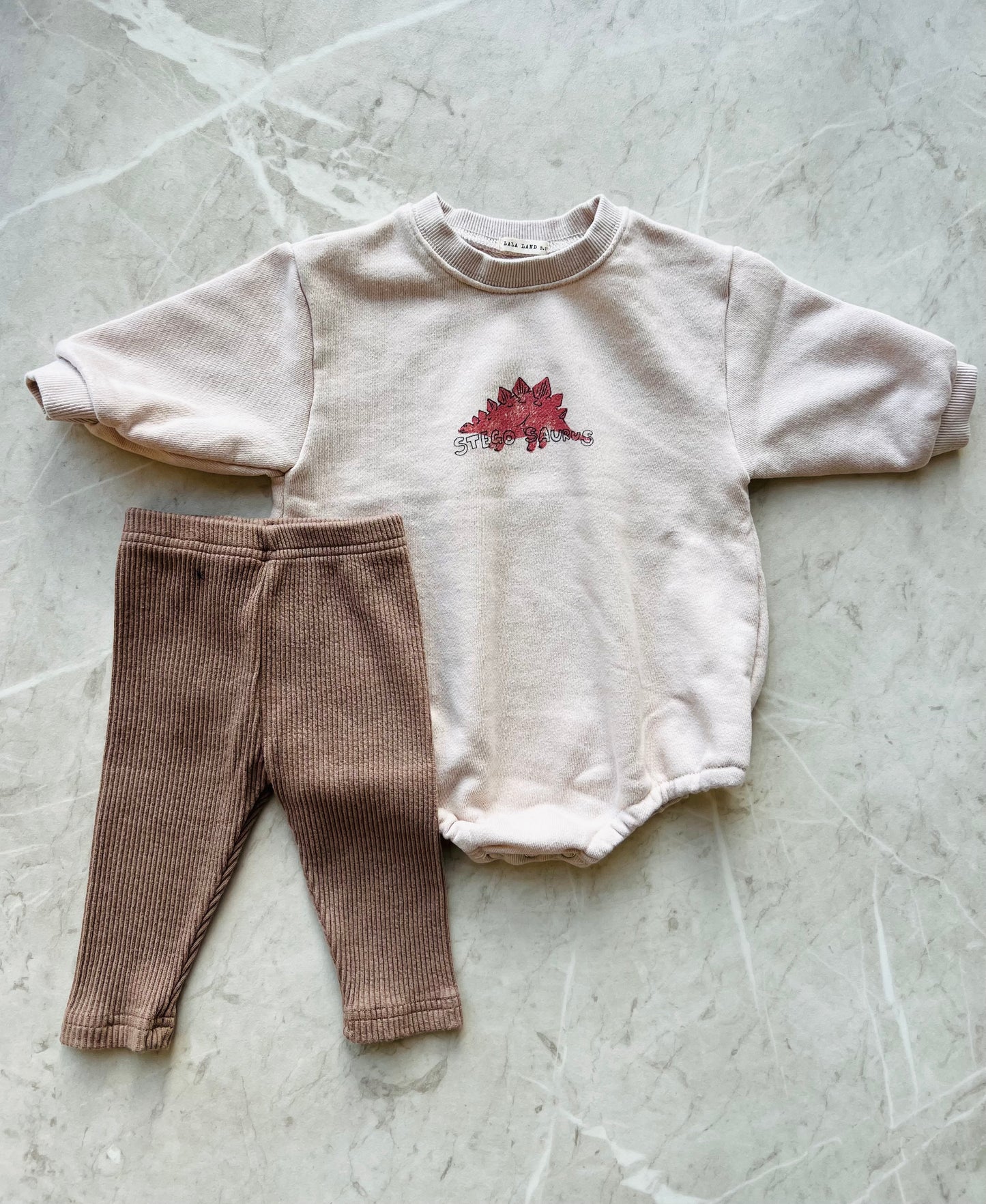 Bebe chewy rib leggings - blue/melange/mocha