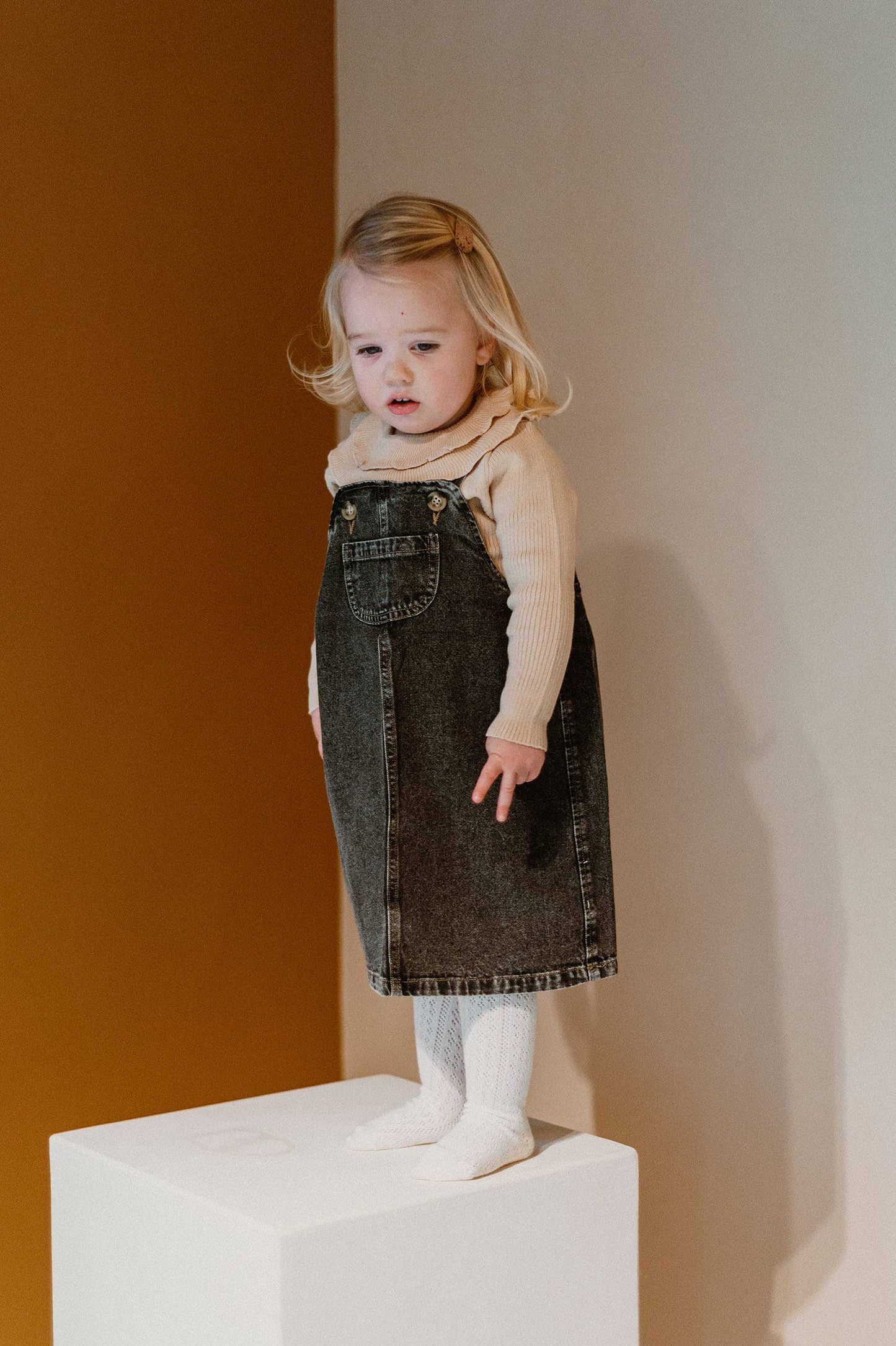 Alexis Denim Overall - Washed black