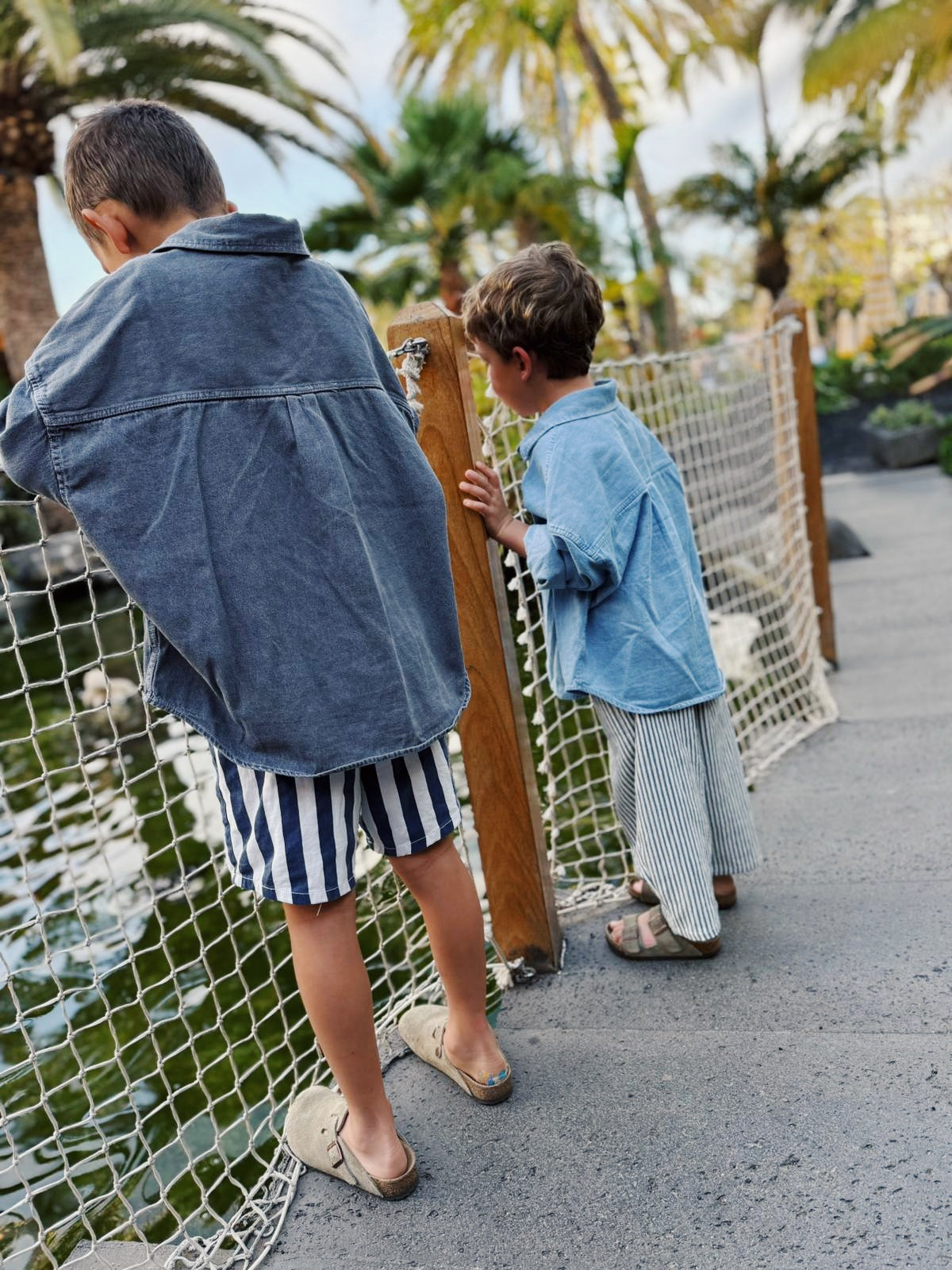 Maurice stripe shorts - Navy