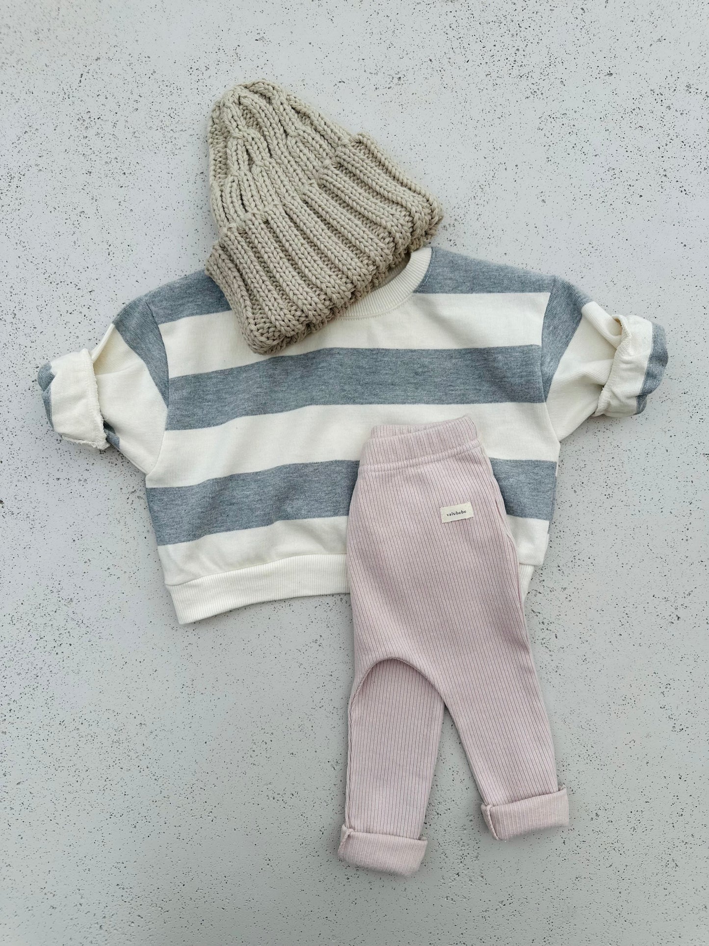 Bebe milk sweatshirt - ecru/grey