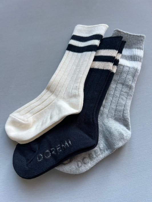 Pair of knee socks - cream