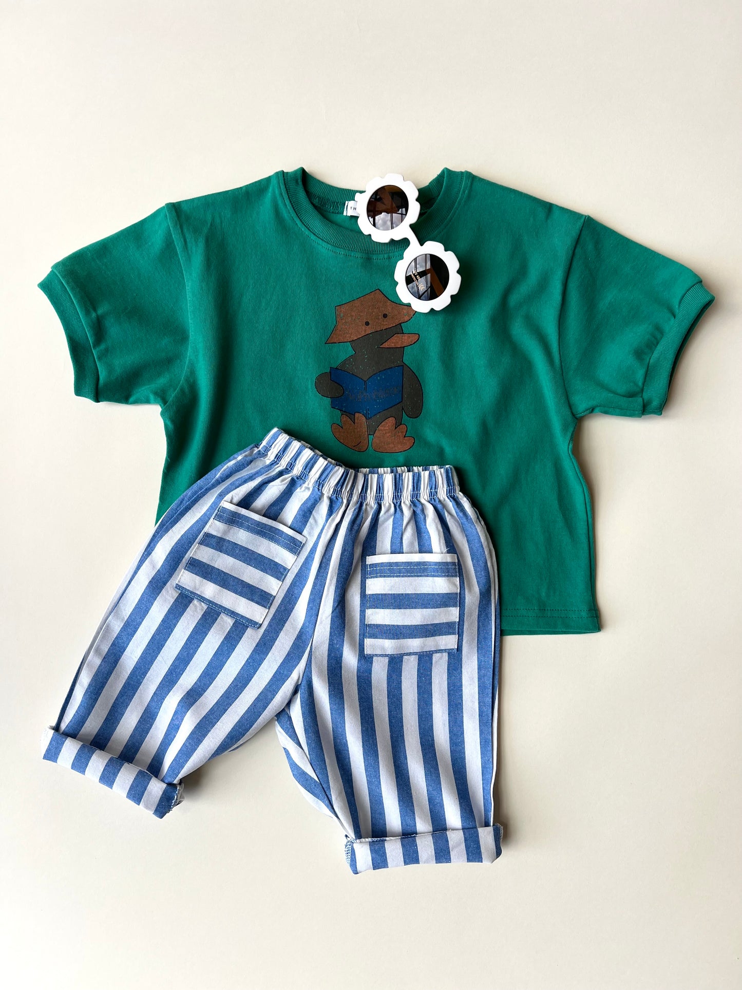 Billie stripe pants - Blue