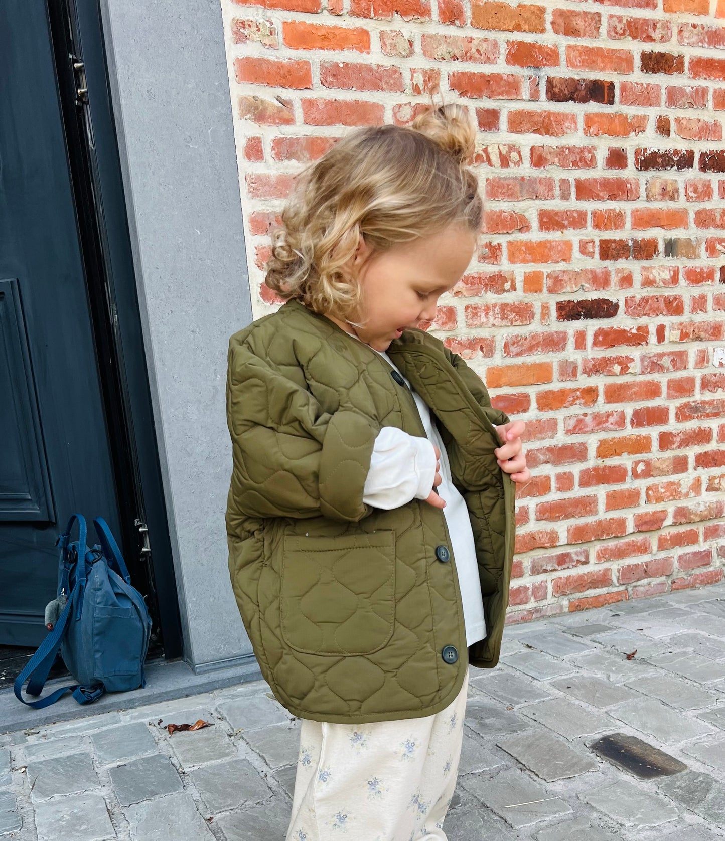 Bucket jacket - Khaki - Last ones: 5-6y, 7-8y