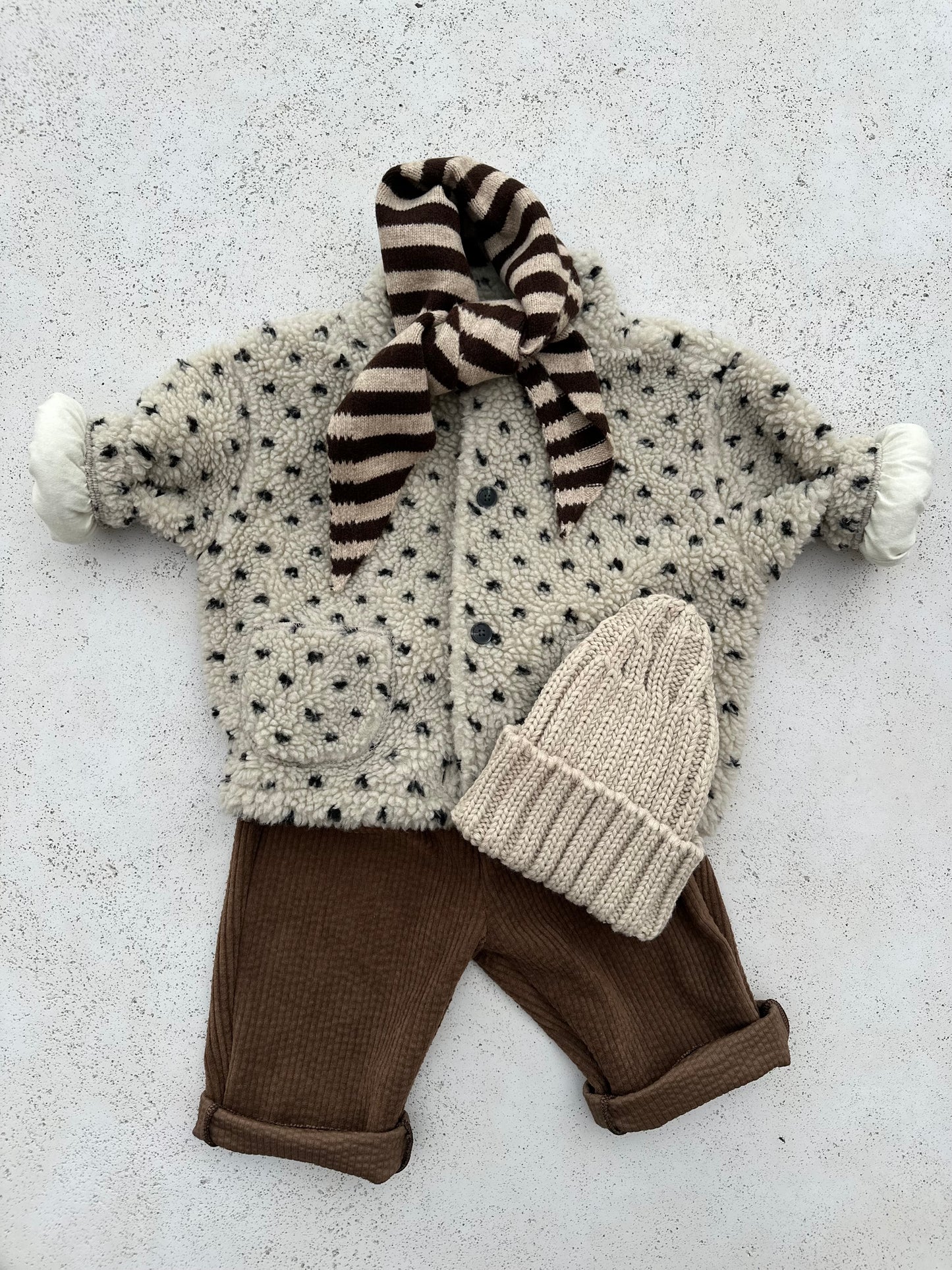 Bebe monet fleece jacket - beige