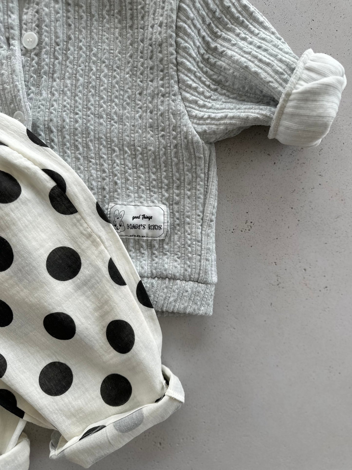 Pine flowy pants - ivory with black dots