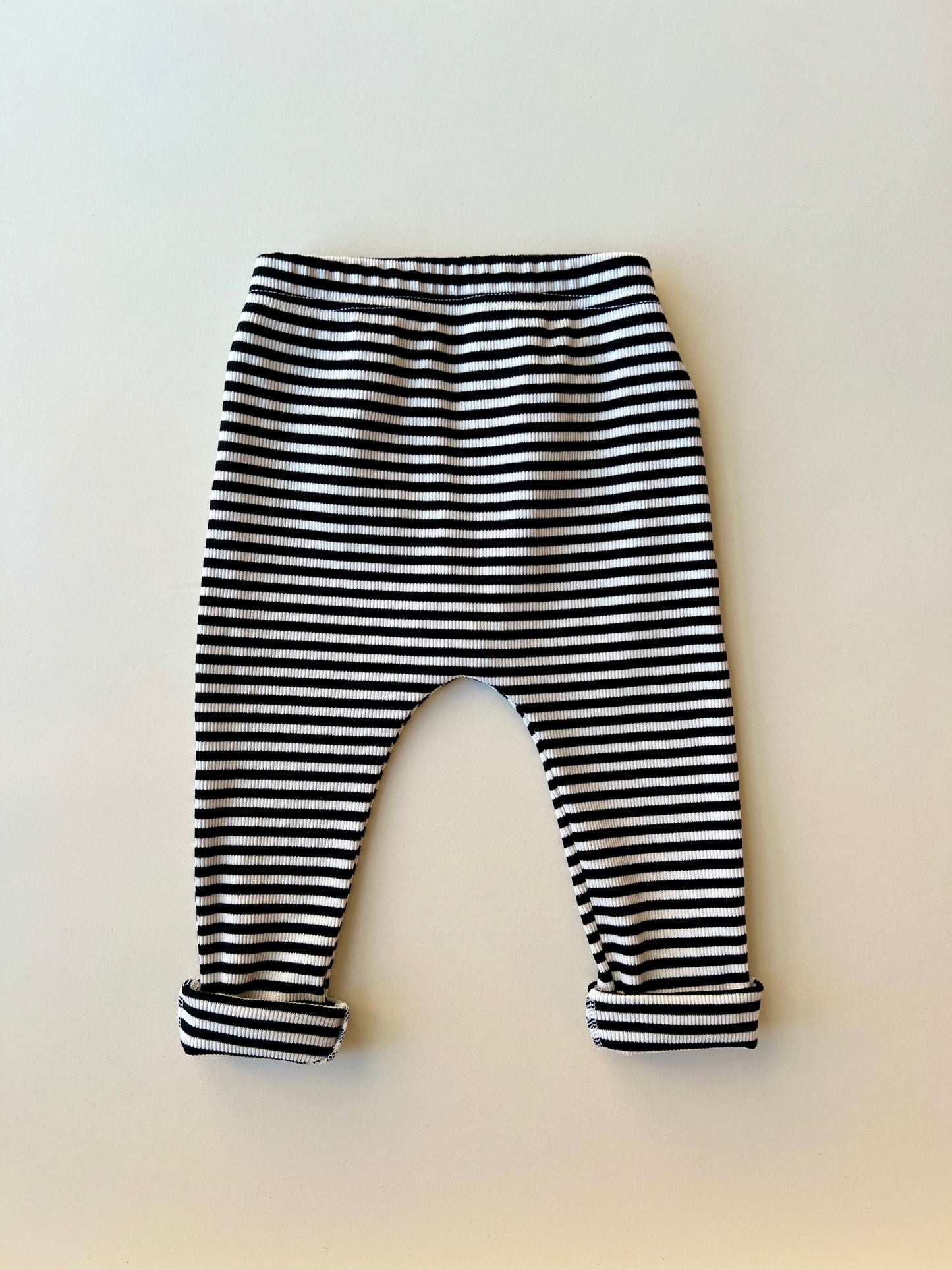Bebe striped leggings - black