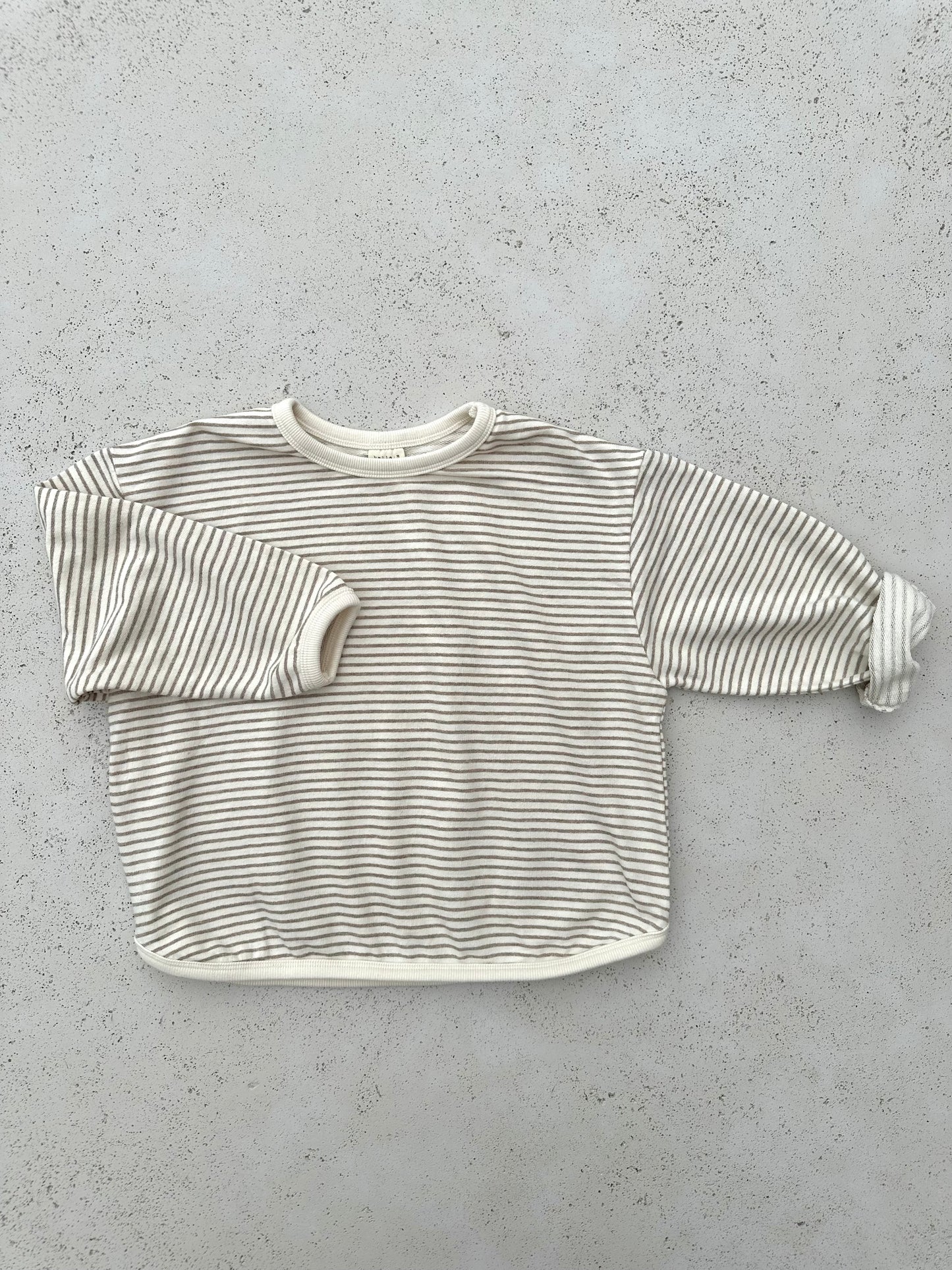 Bangbang stripe sweater - beige