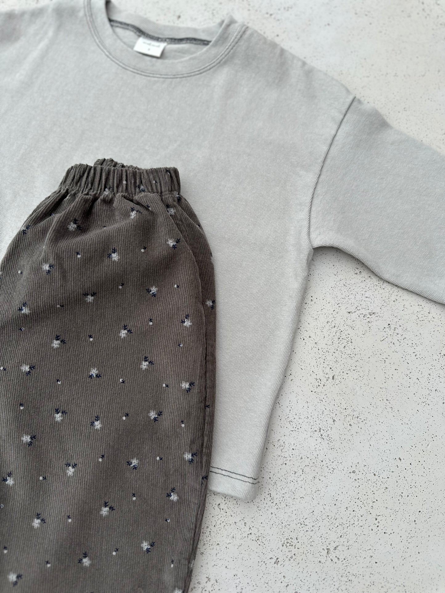 Melly corduroy pants - charcoal