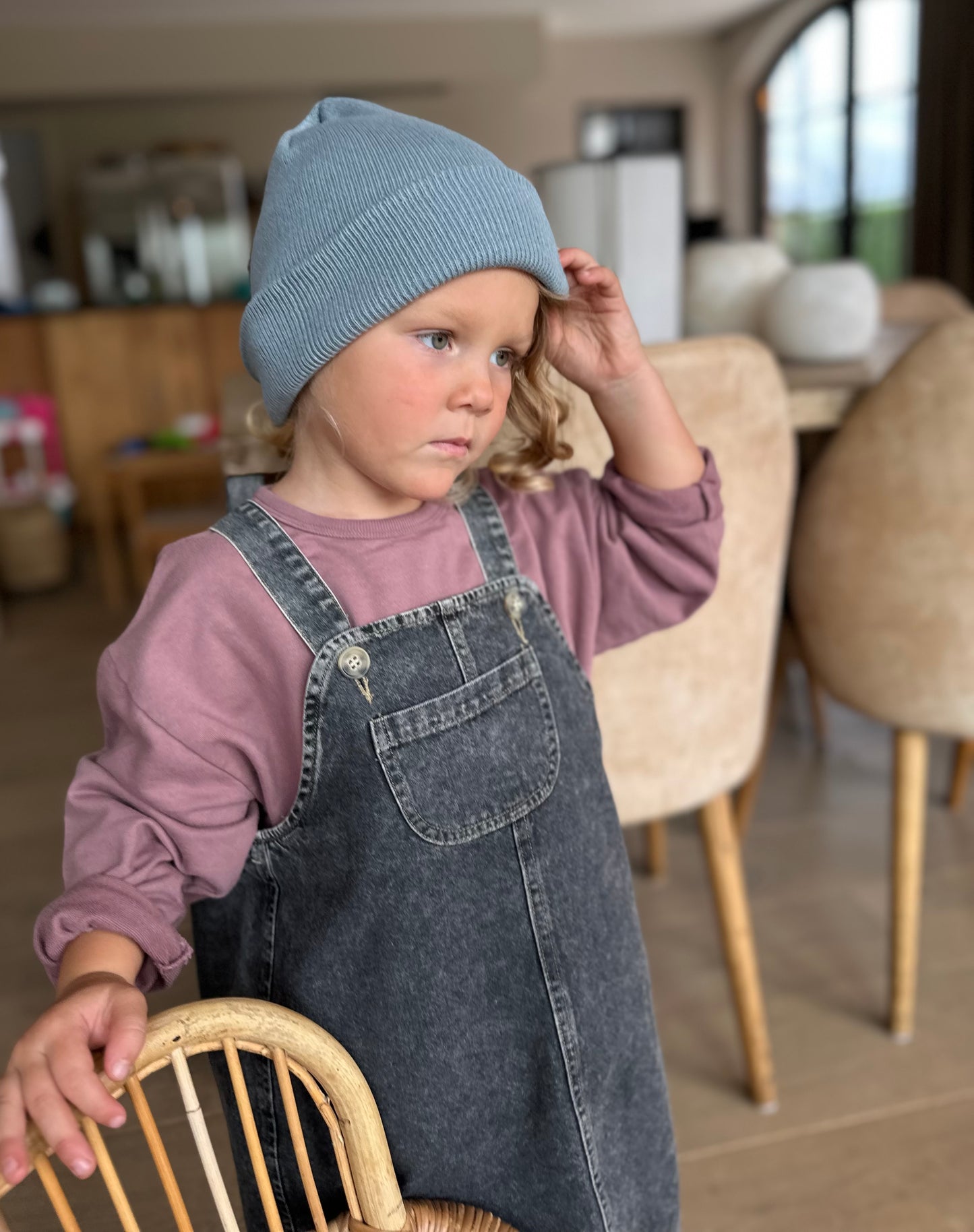 Alexis Denim Overall - Washed black