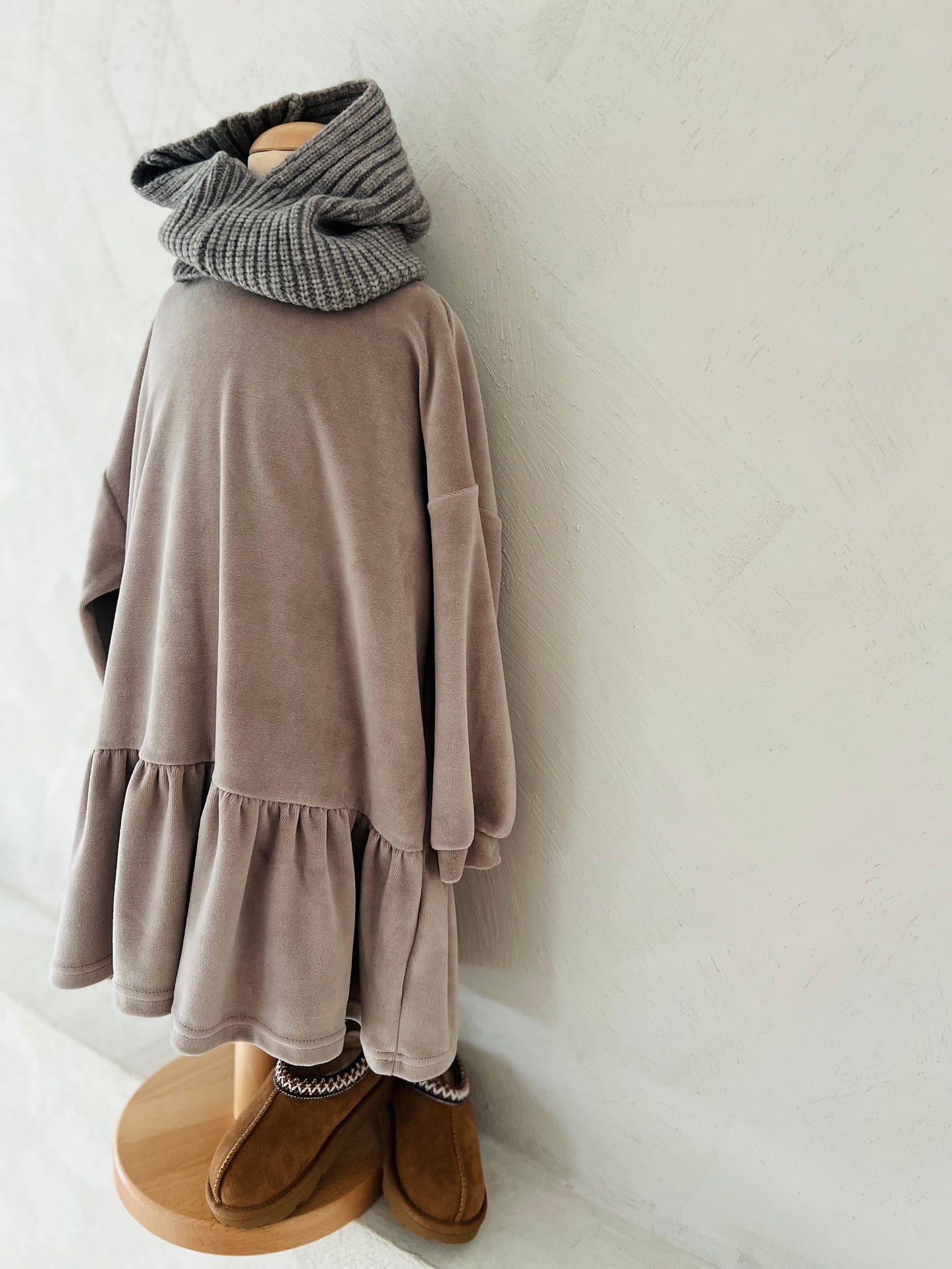 Veloure dress - taupe