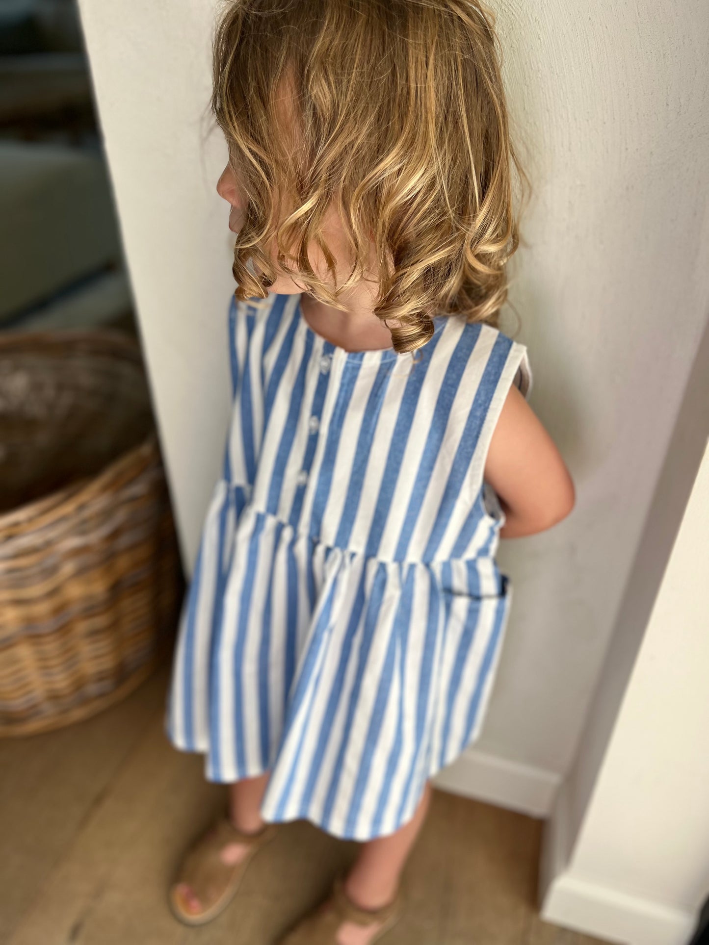 Billie stripe dress - Blue