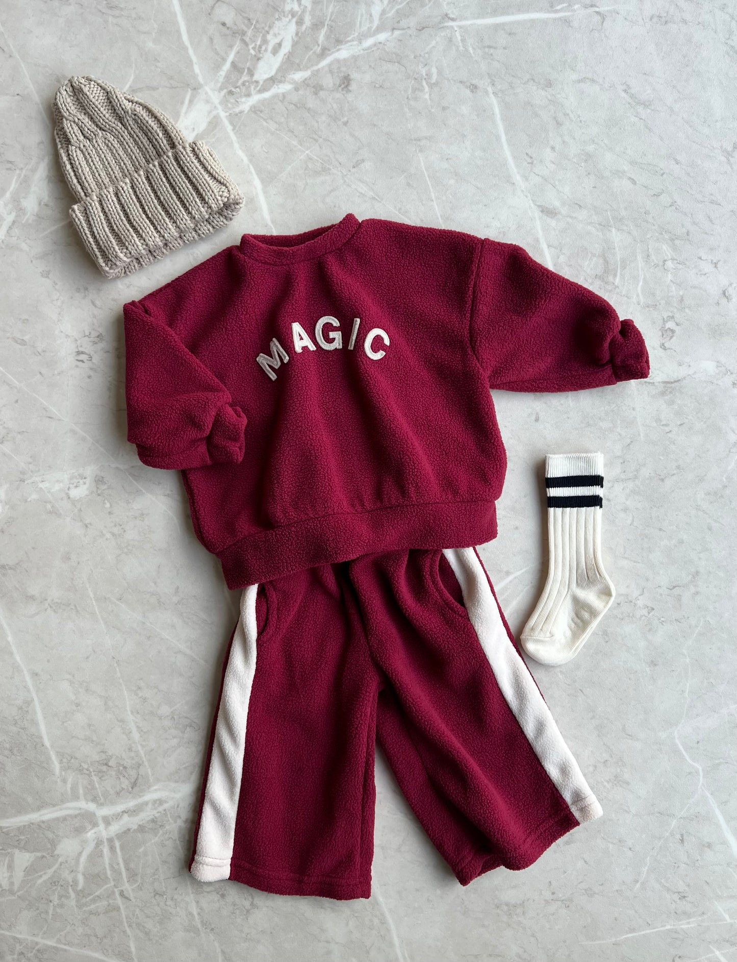 Magic soft set - burgundy